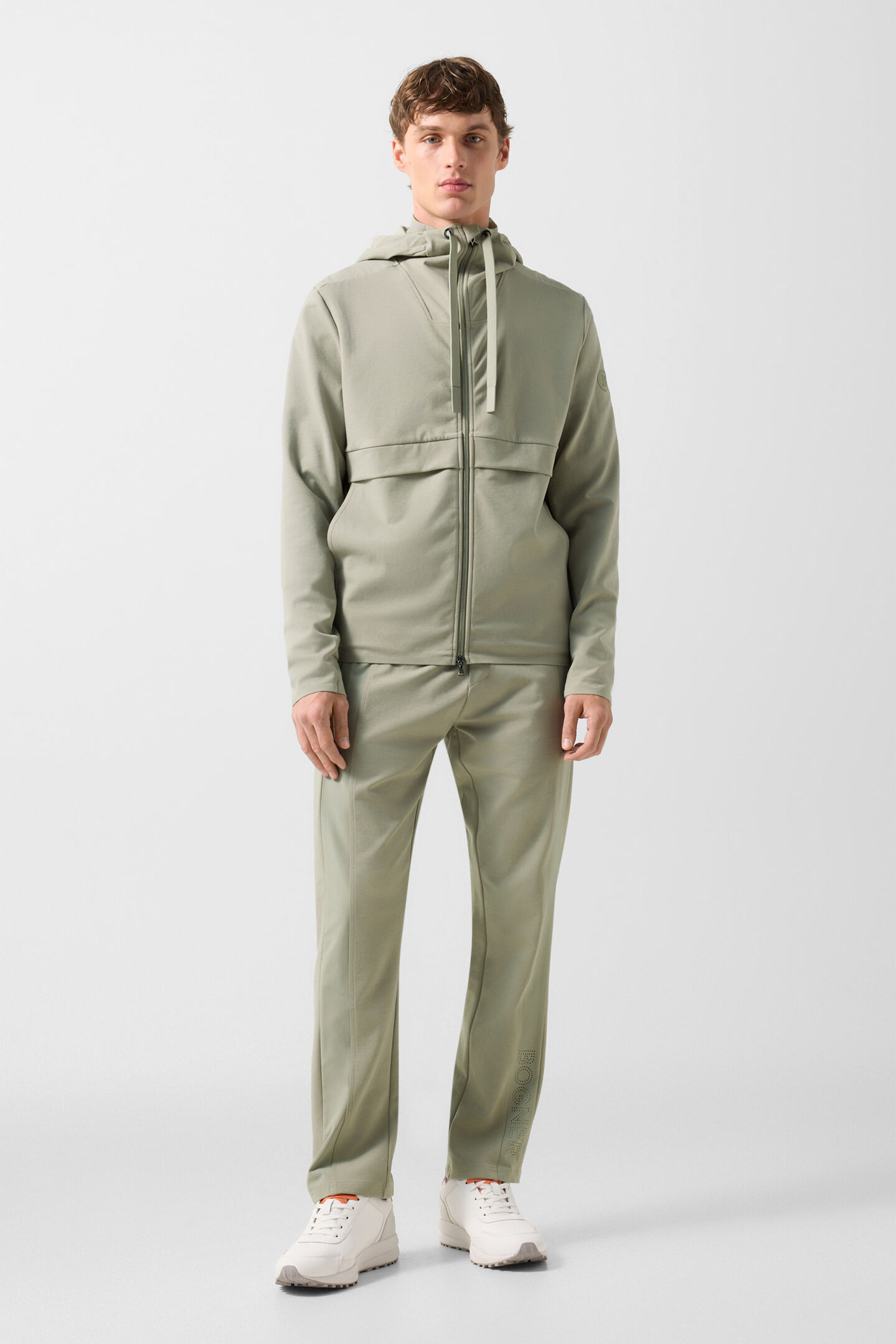 Ernesto jersey jacket Eucalyptus