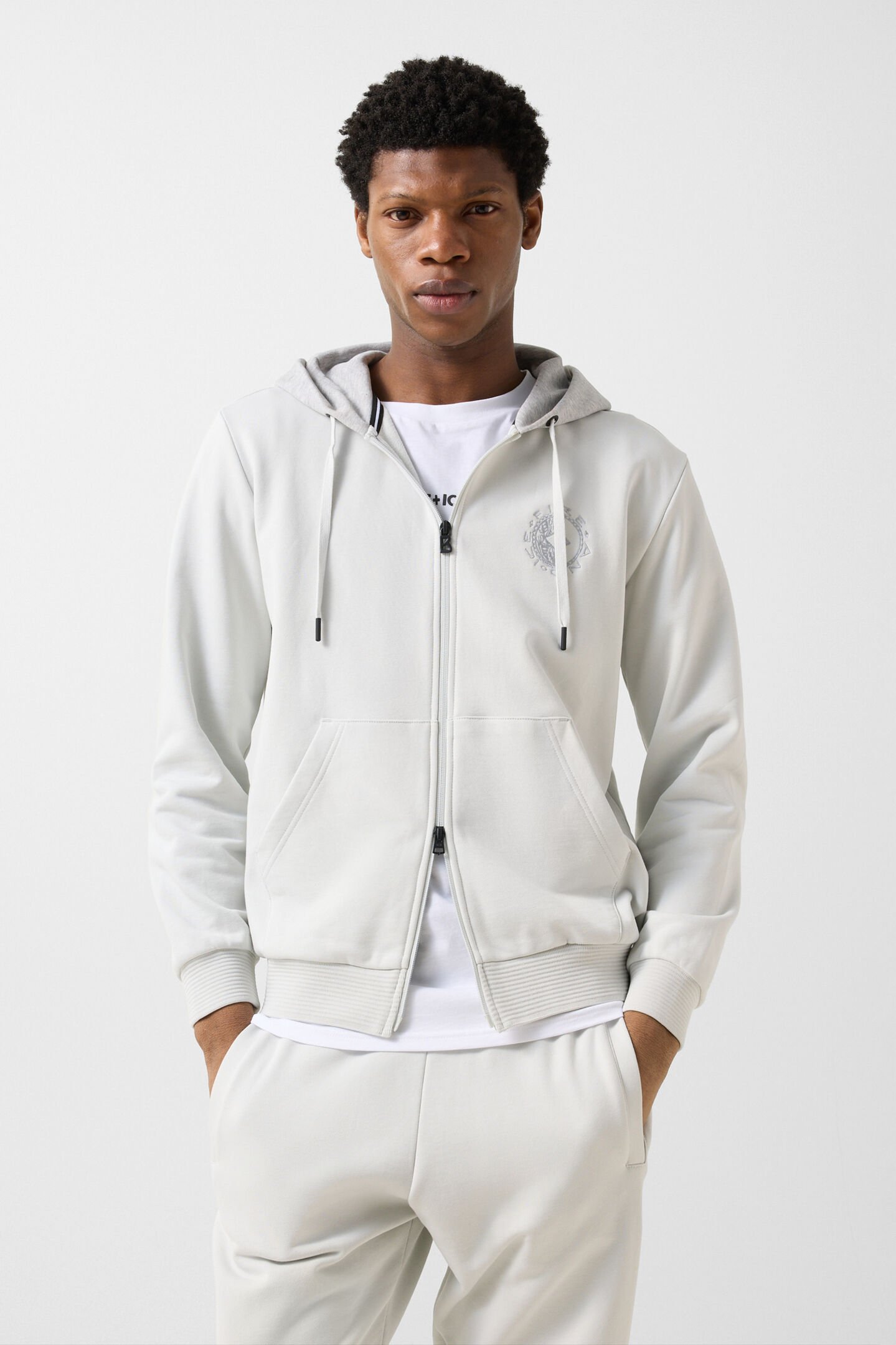 Filipo jersey jacket Light grey