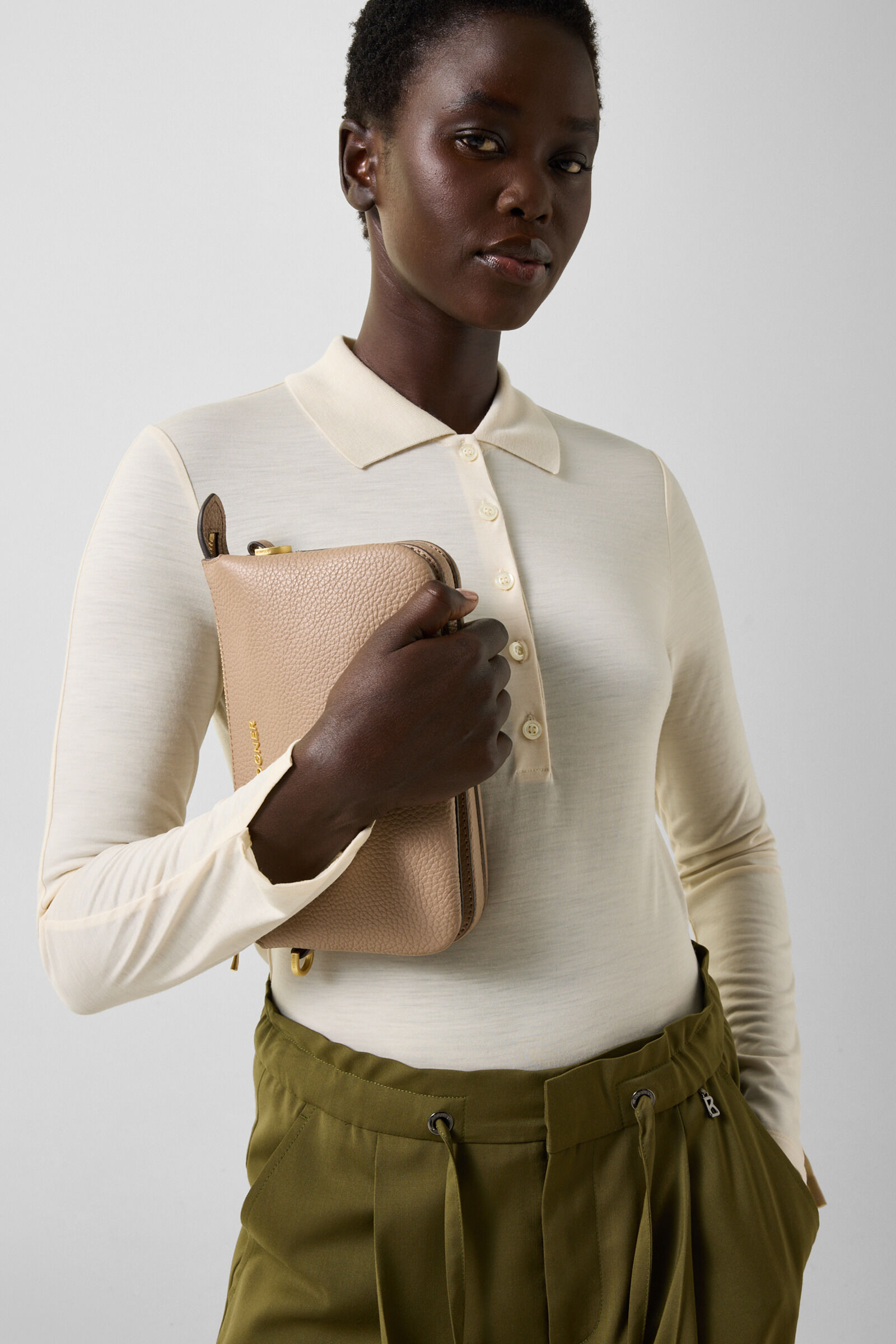 Whoopy Polo Long-Sleeved Top Off-White