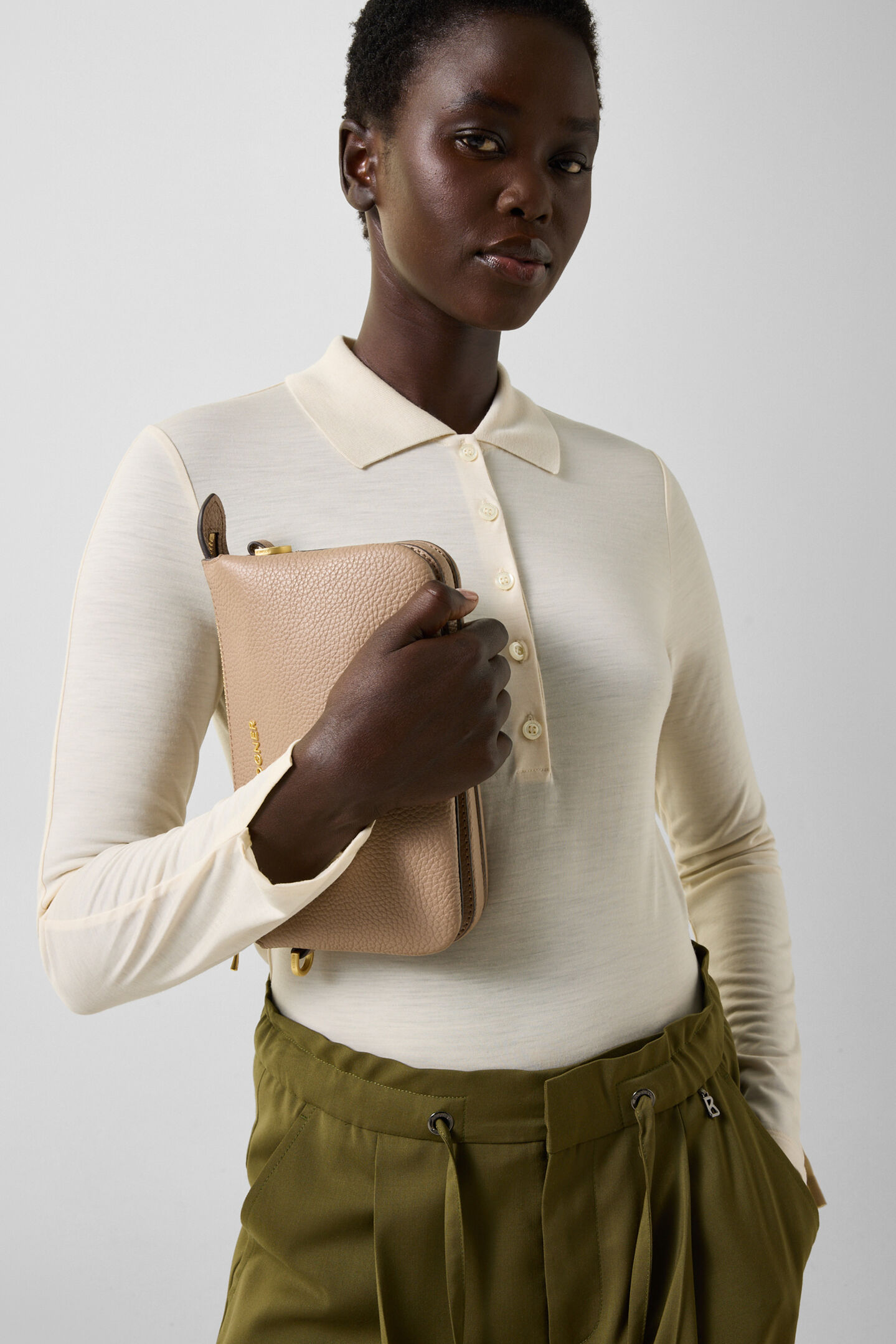 Whoopy Polo Long-Sleeved Top Off-White