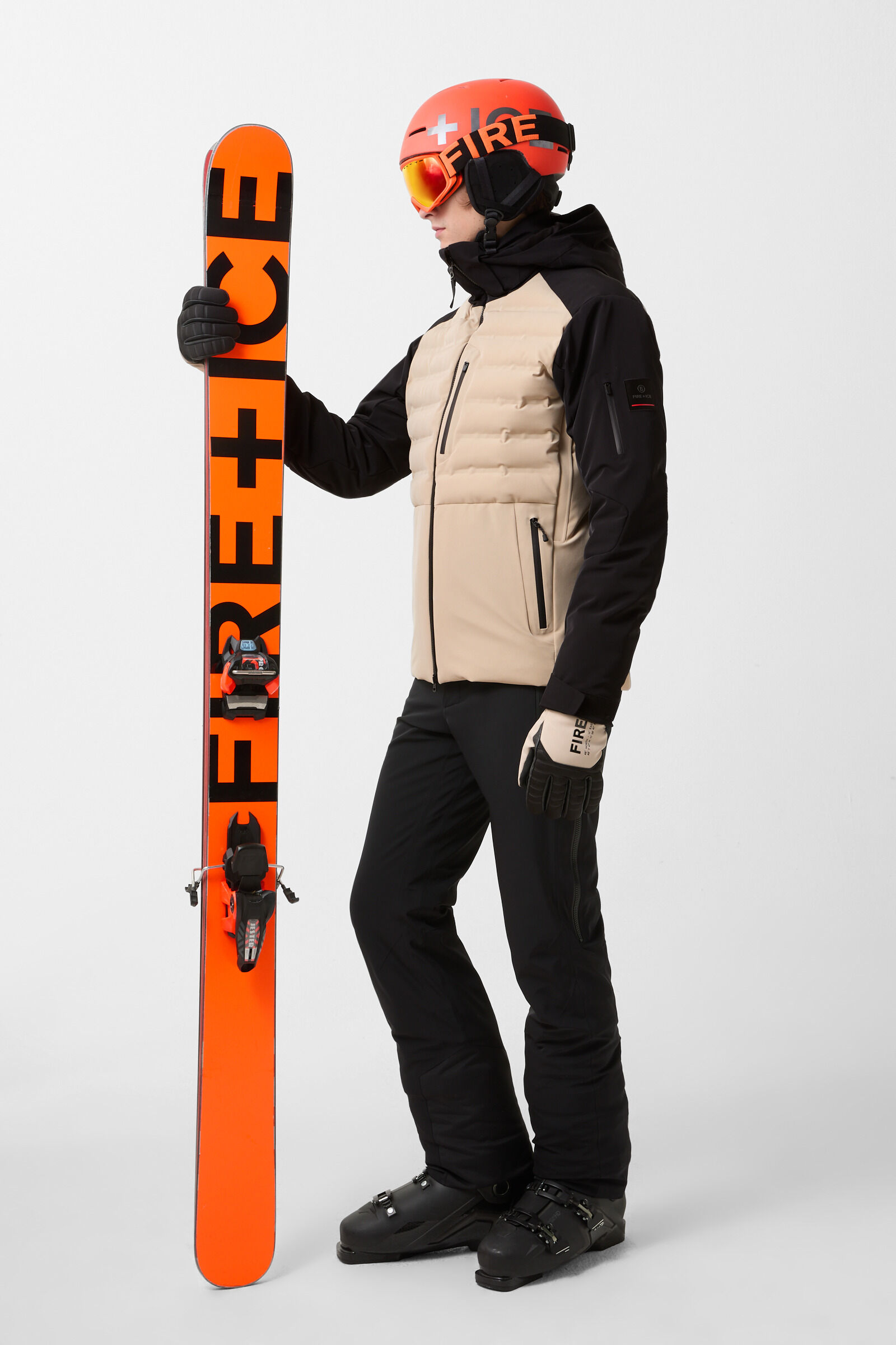 Ivo ski jacket Beige/black