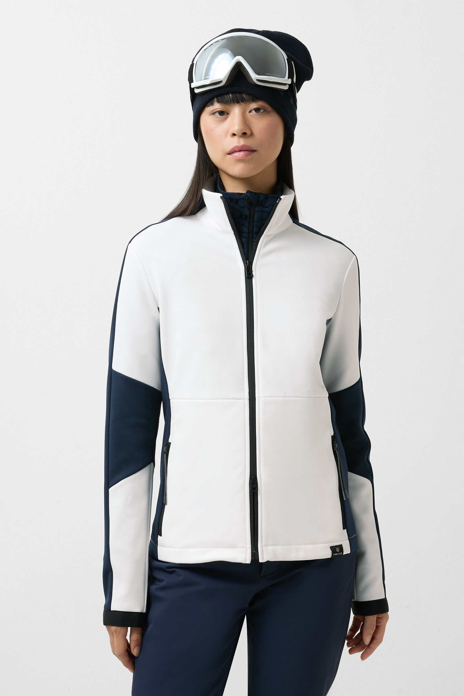 Midlayer Inge White/navy blue