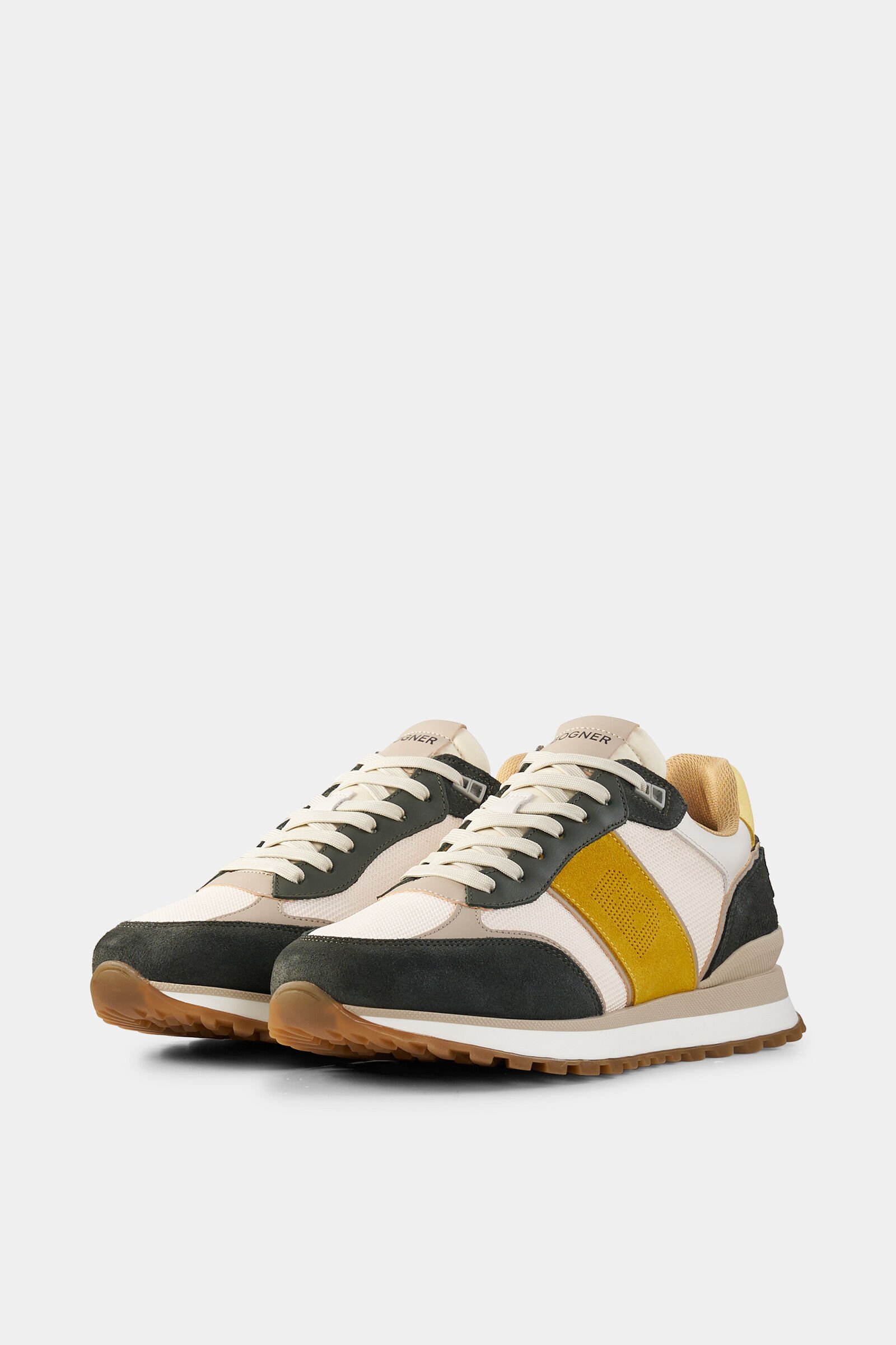 Sneaker Newport Dark green/yellow/white