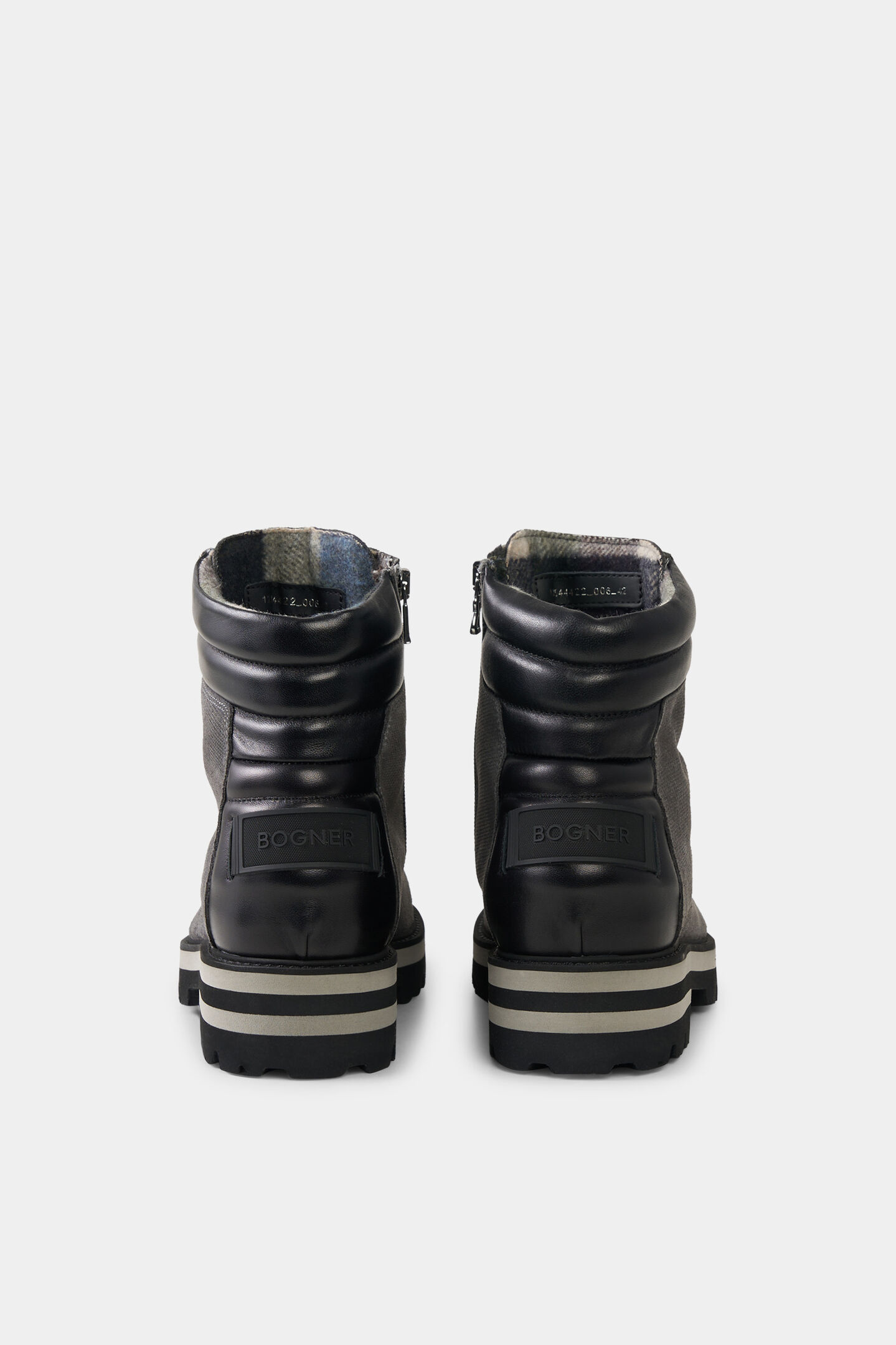 Lace-up boots Courchevel Grey/black