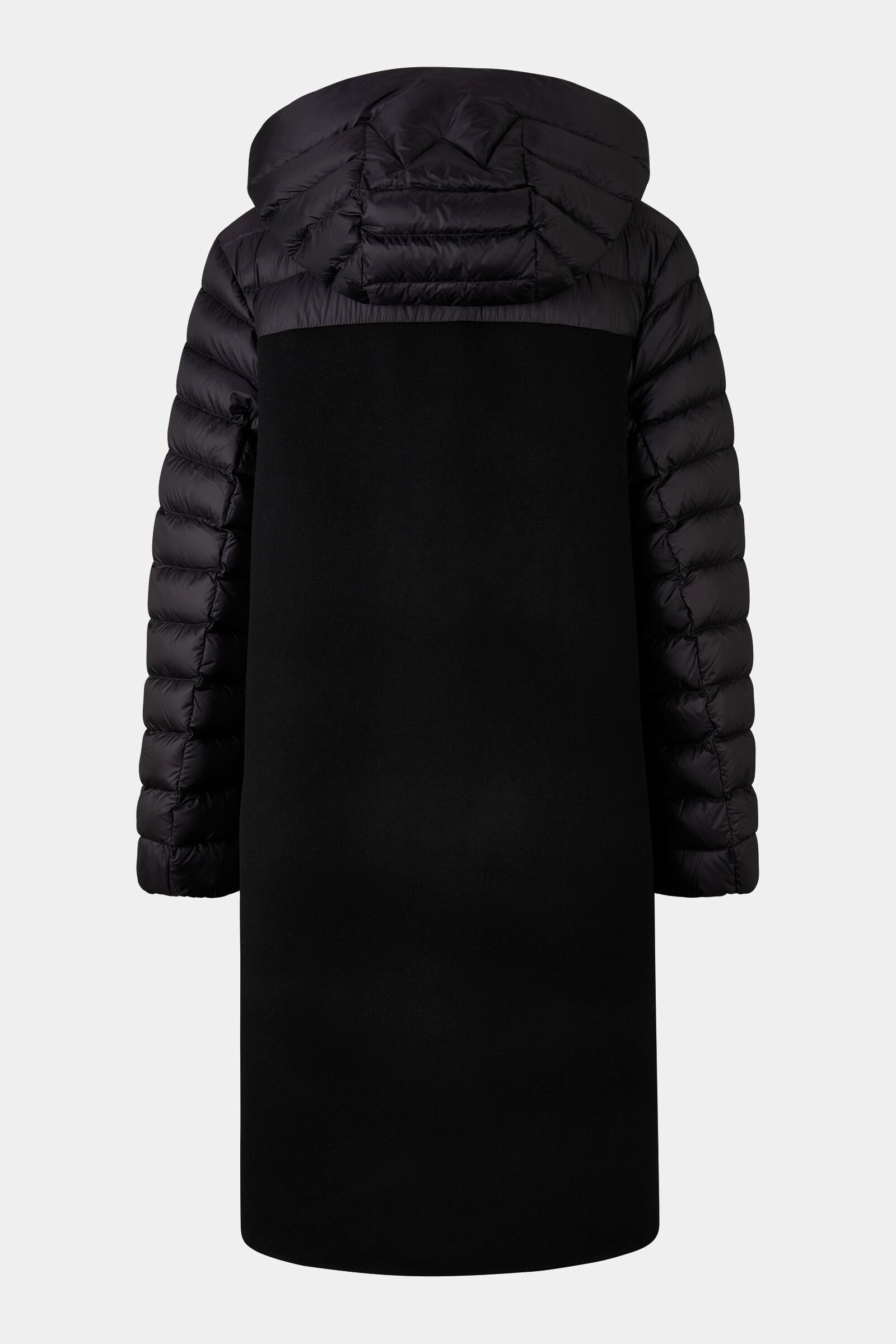 Isy woollen down coat Black