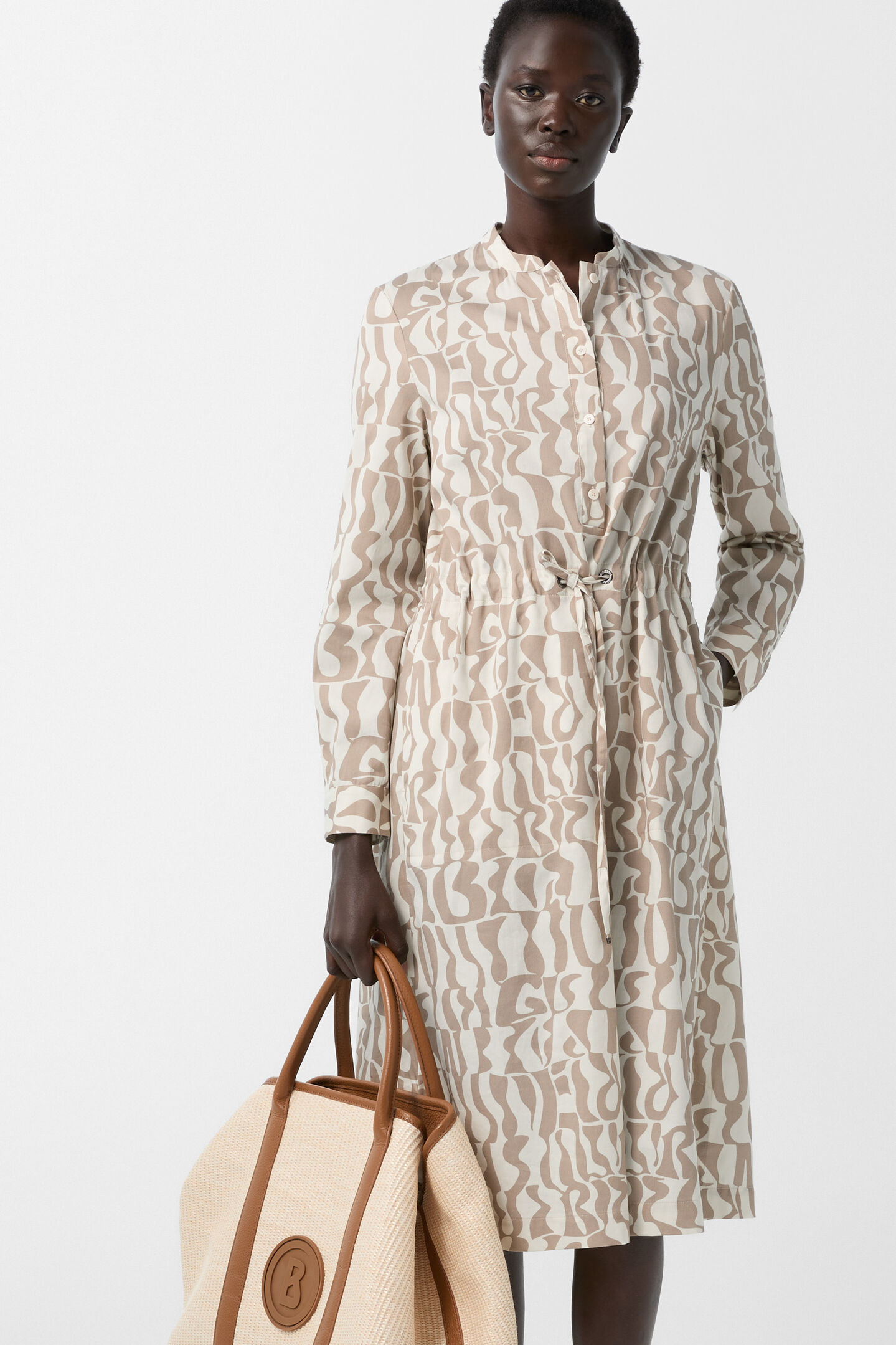 Dress Shanice Caramel/cream