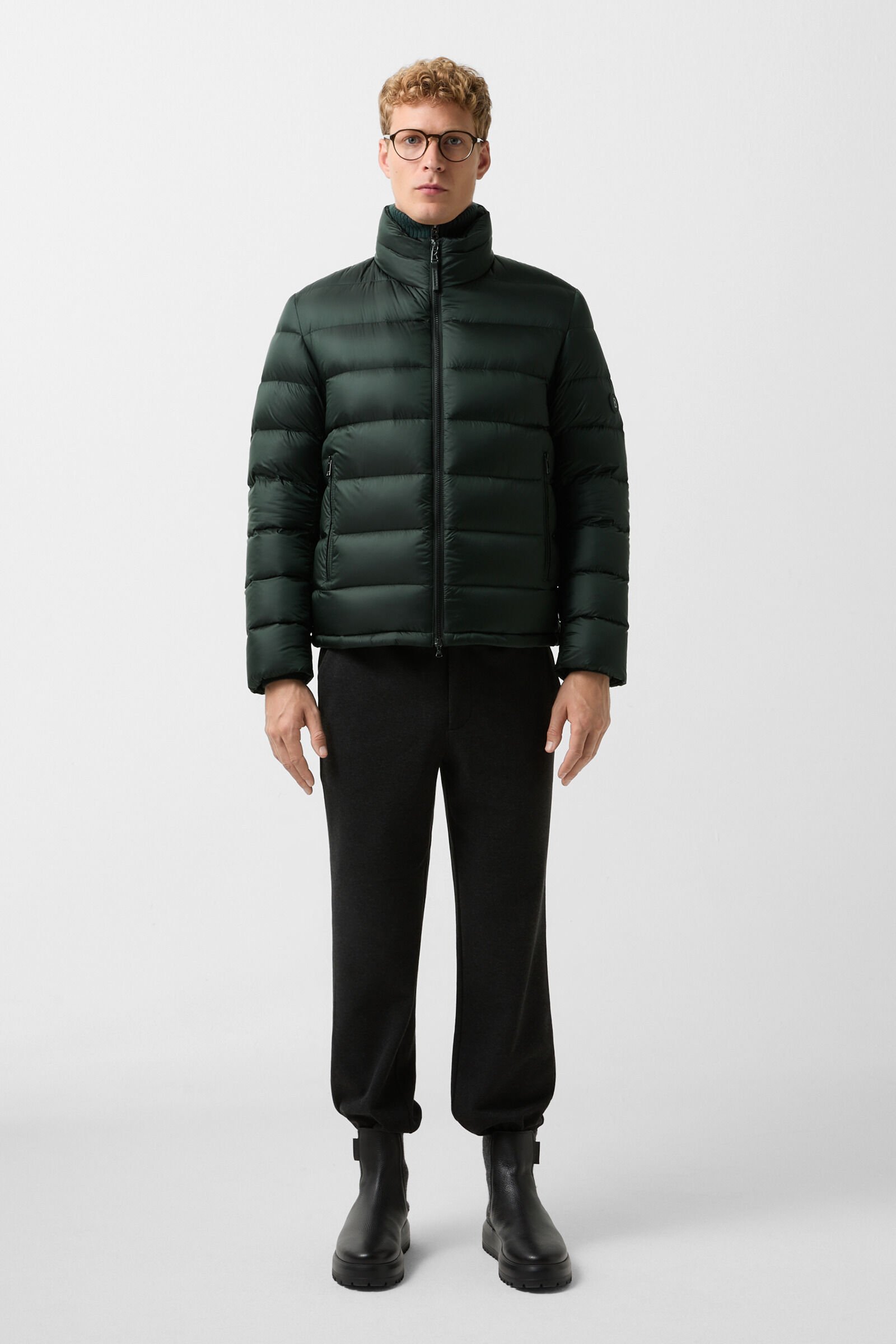 Hugh down jacket Dark green