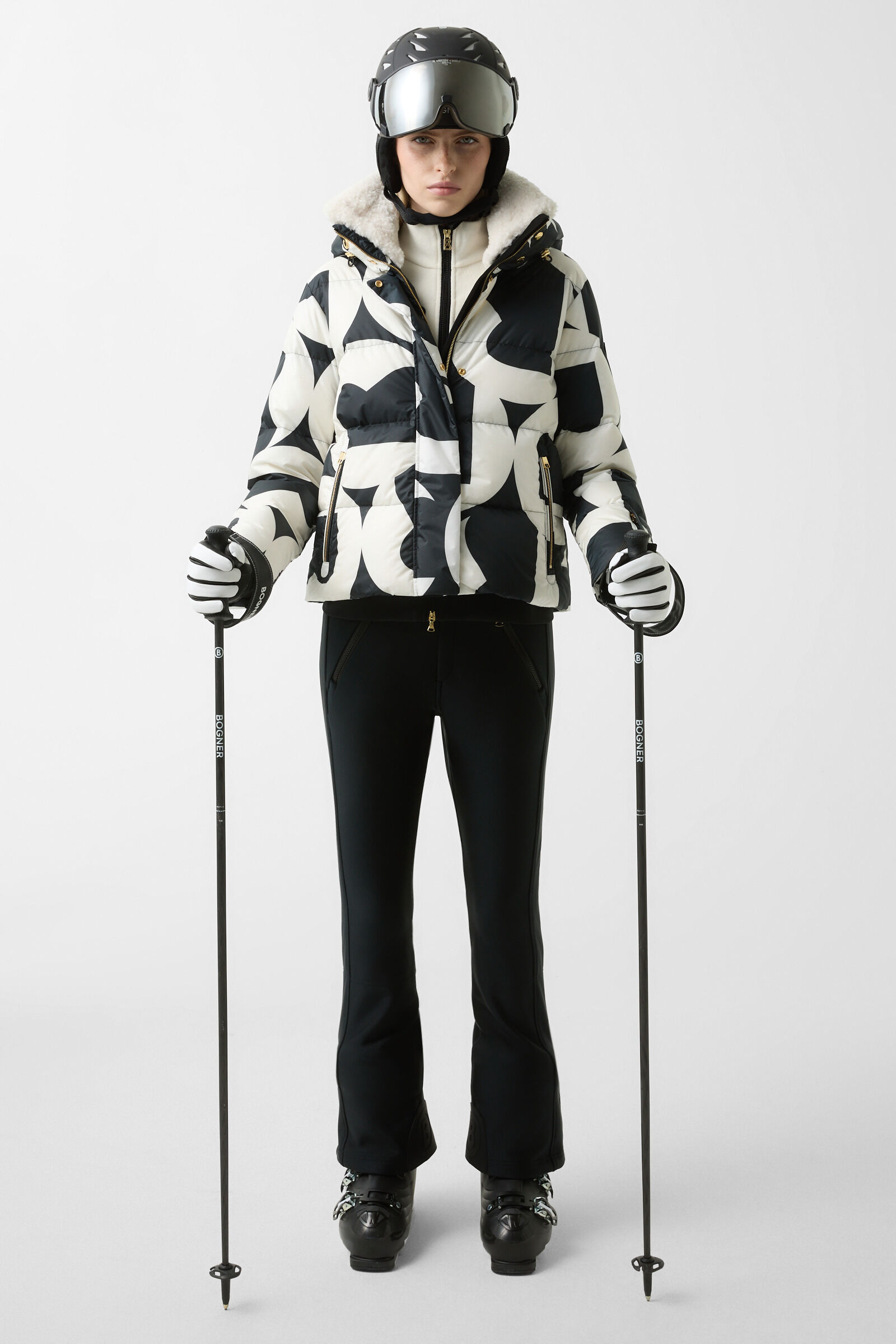 Middenlaag Charlot Gebroken wit/zwart