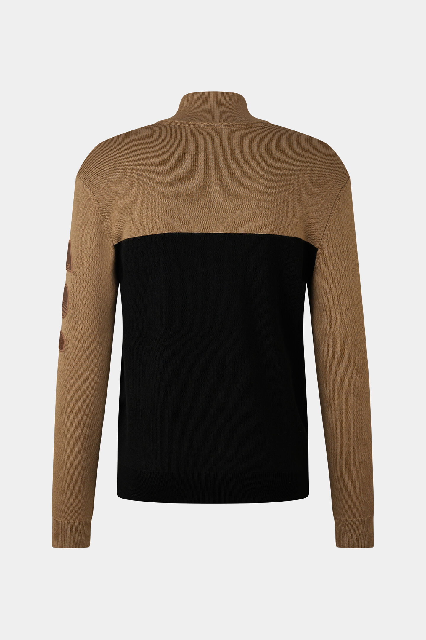 Andrian knitted troyer Caramel/black