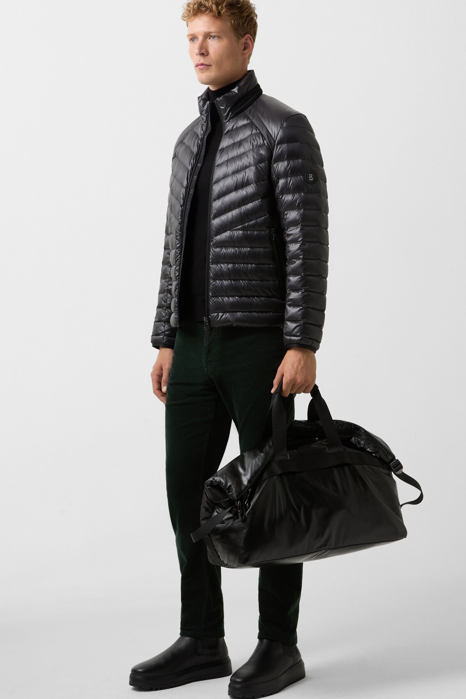 Pull &agrave; col roul&eacute; Gordon Noir