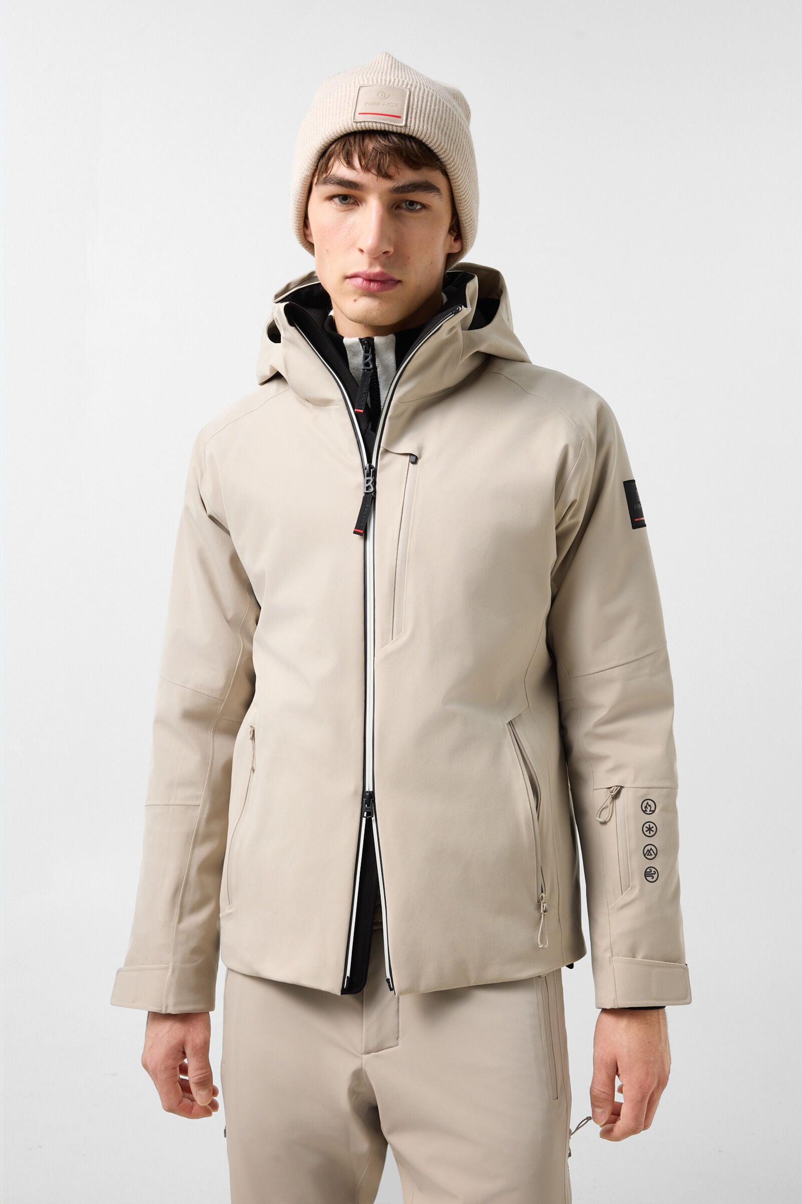 Skijacke Eason Beige