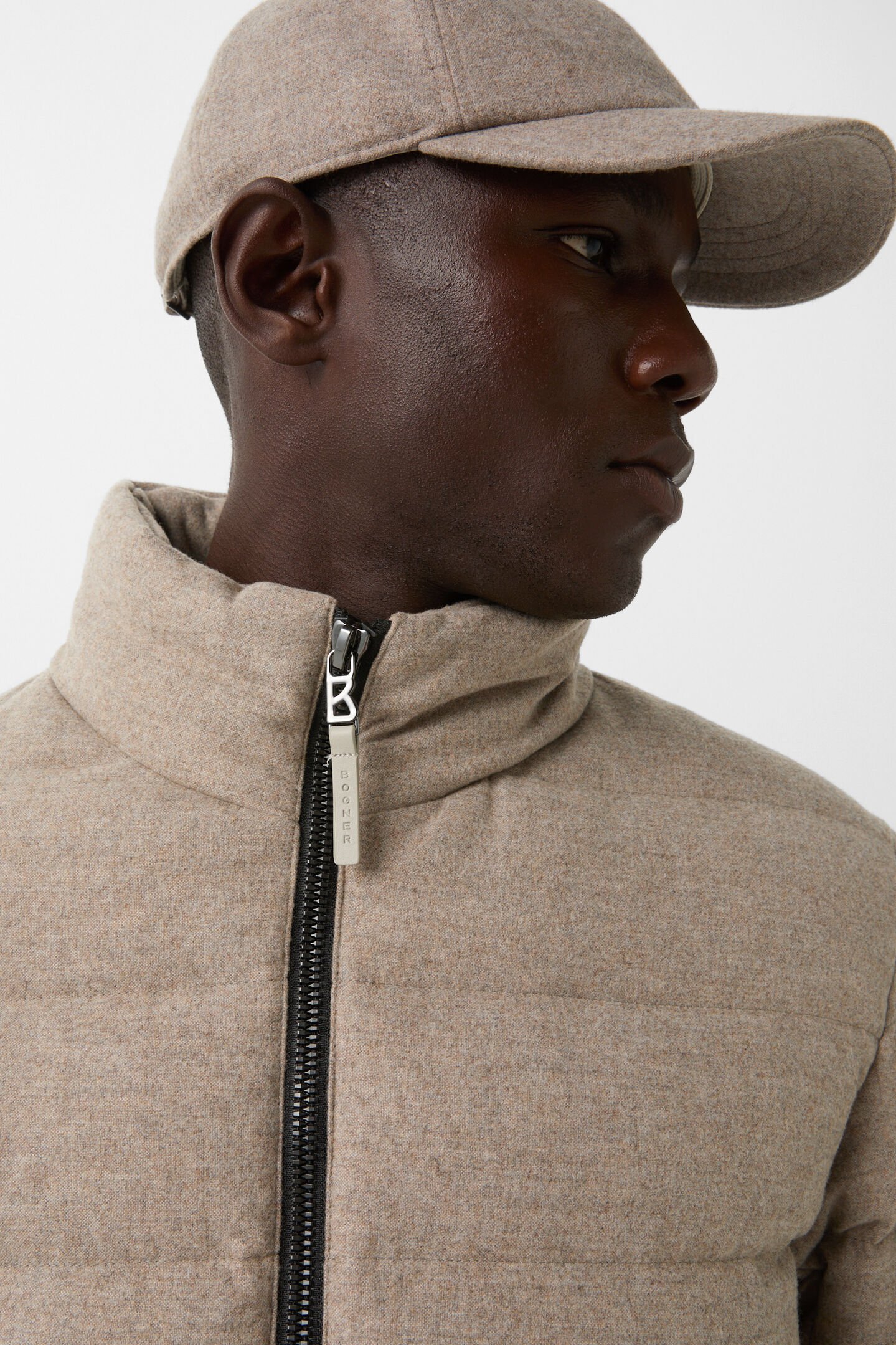 Hugh down jacket Taupe