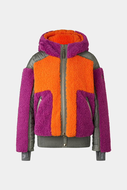 Kora ski jacket Orange/purple