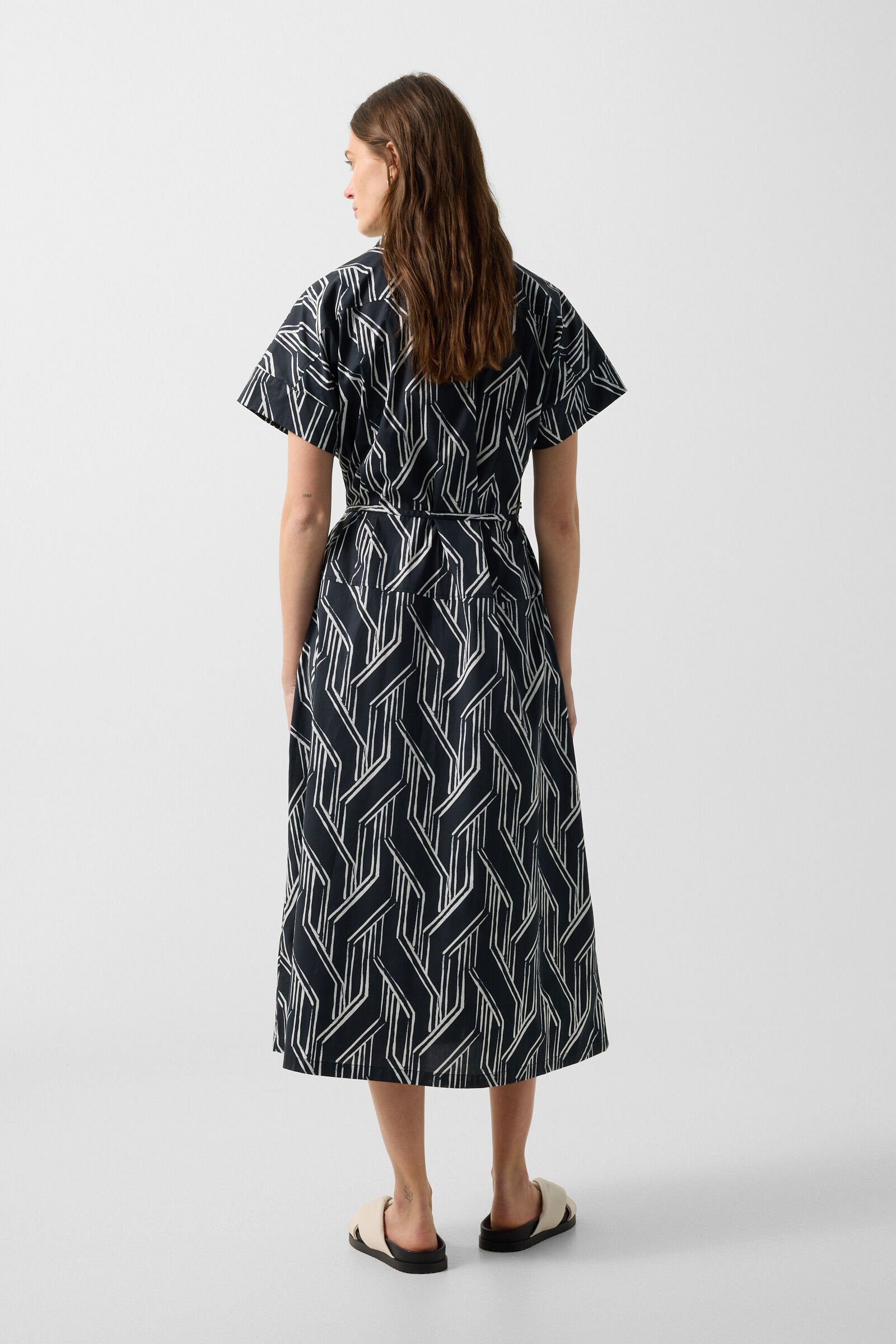 Roxana shirt dress Navy blue/off-white