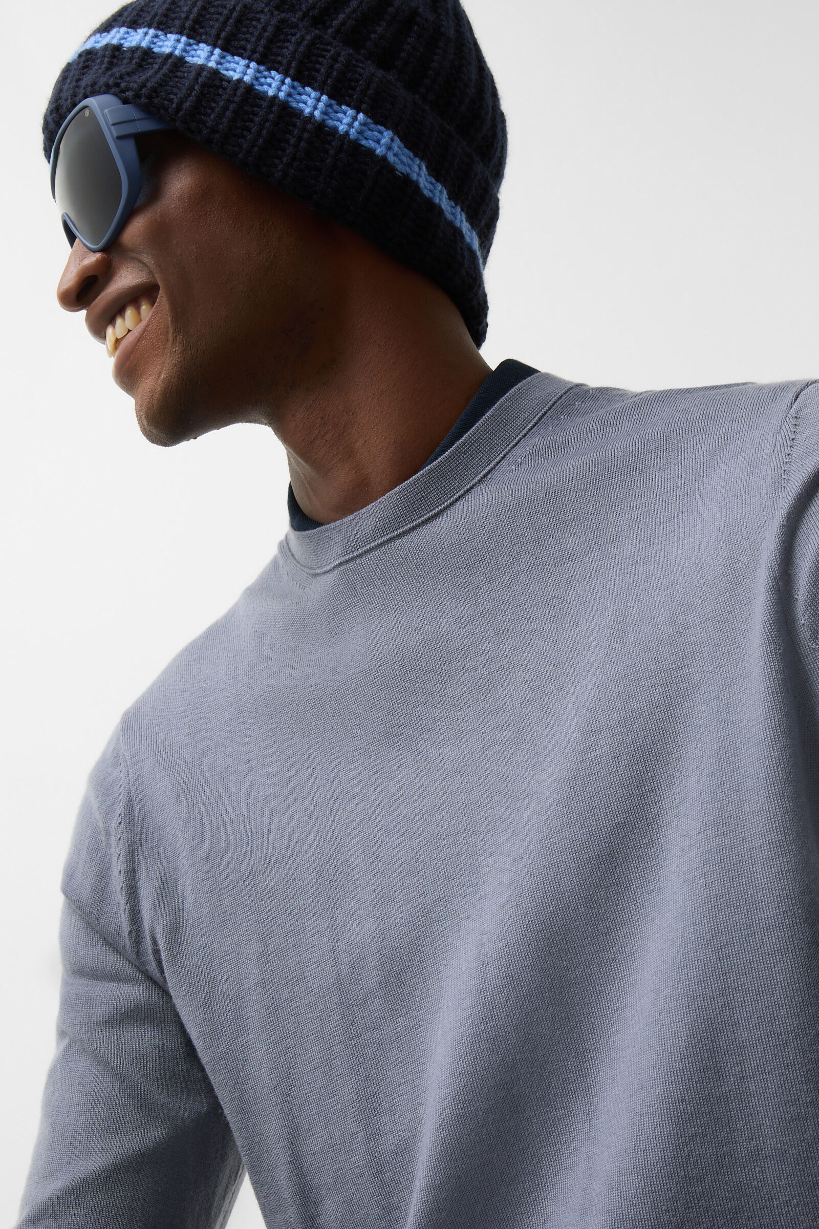 Pullover Ole Blau-Grau