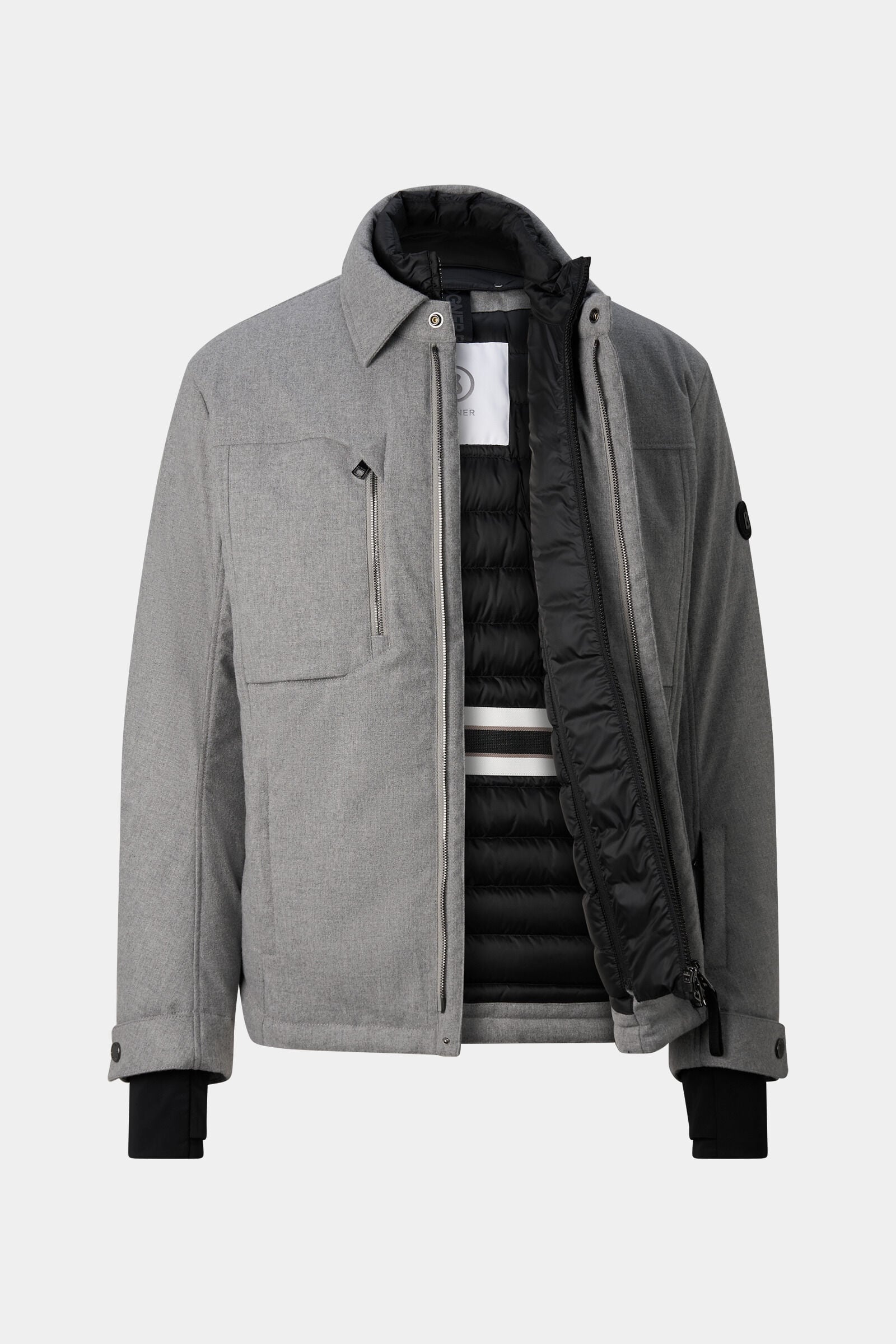 Flave Flannel Jacket Light Gray