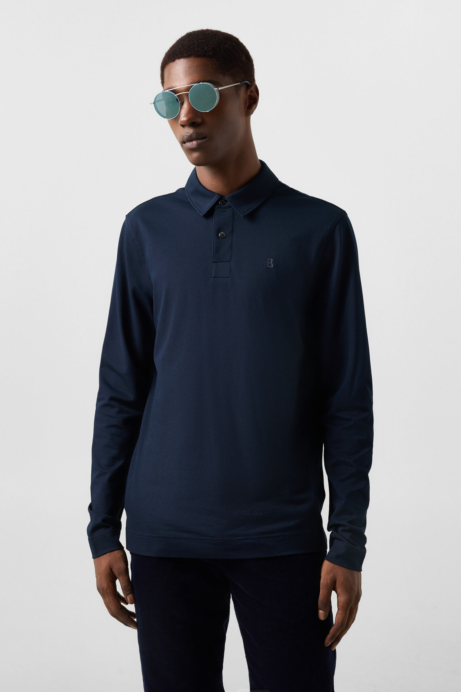 Timon polo long-sleeved top Navy