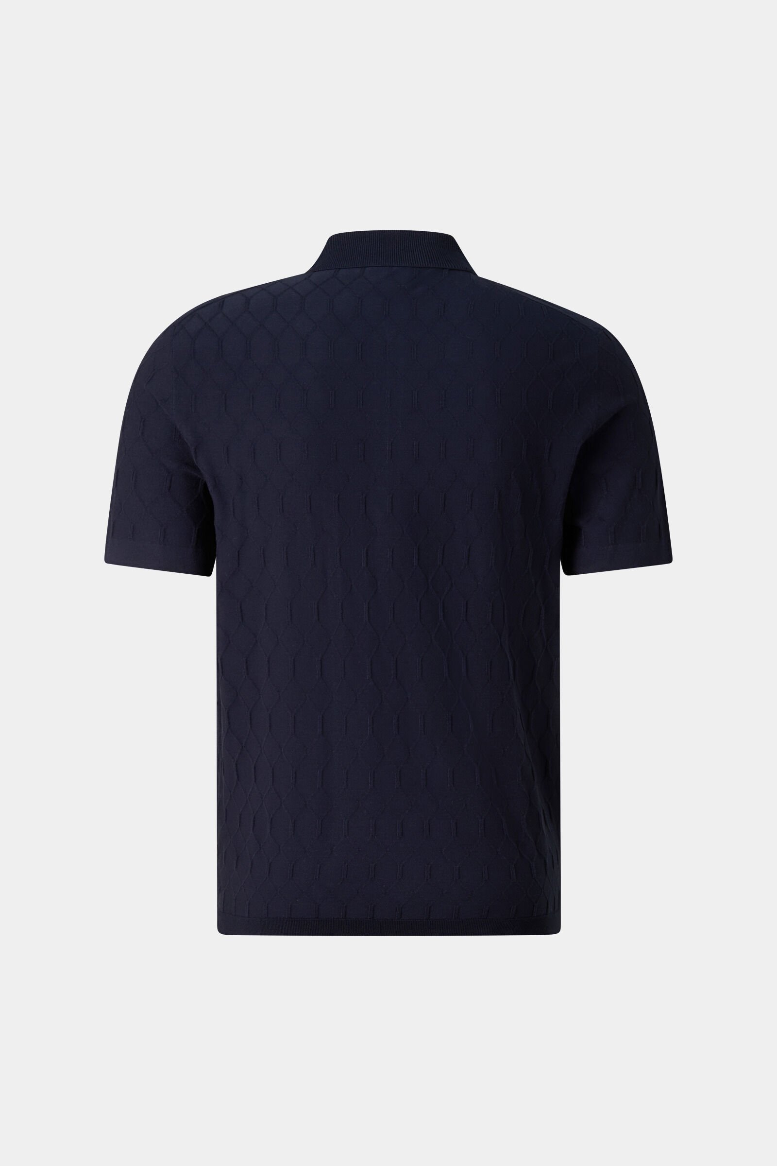 Maxim knitted polo shirt Navy blue
