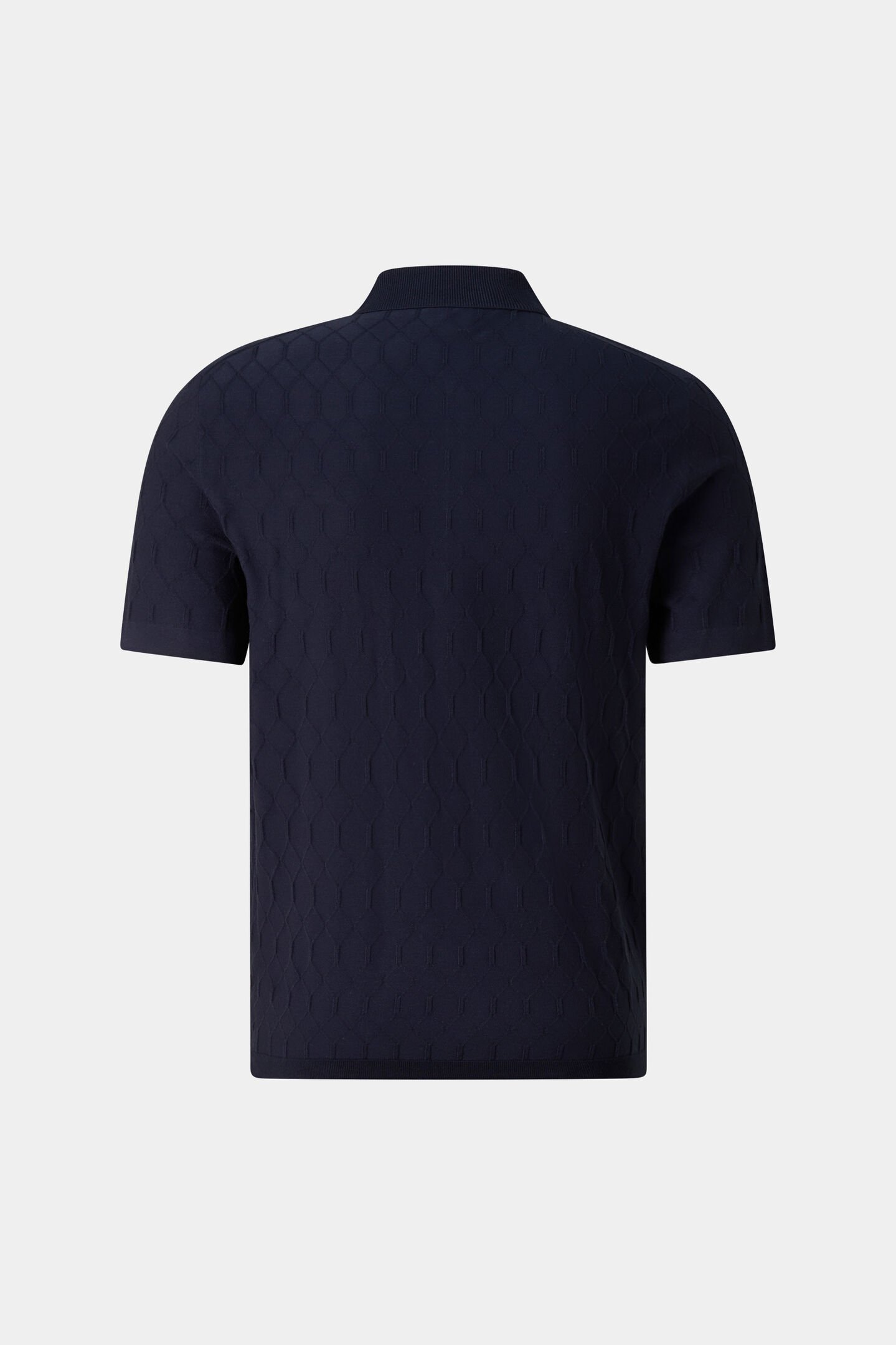 Maxim knitted polo shirt Navy blue