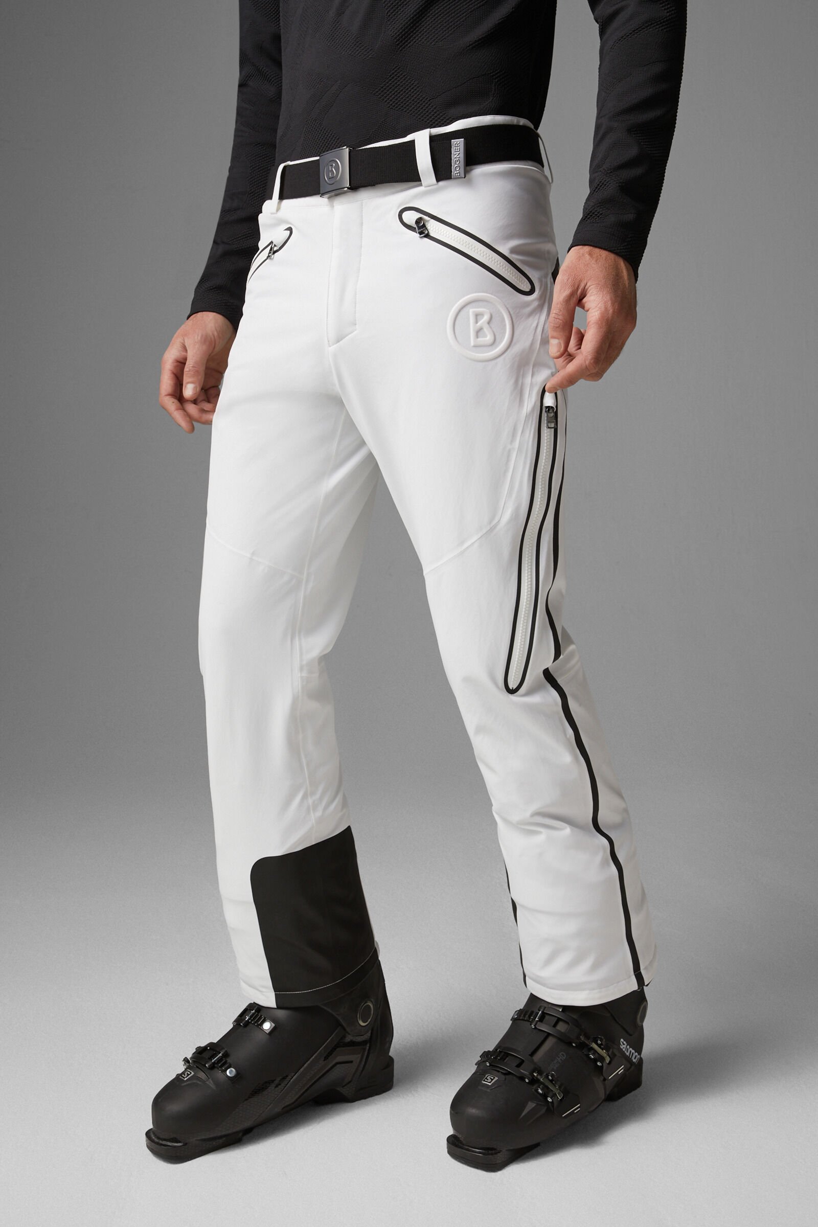 White ski trousers mens online
