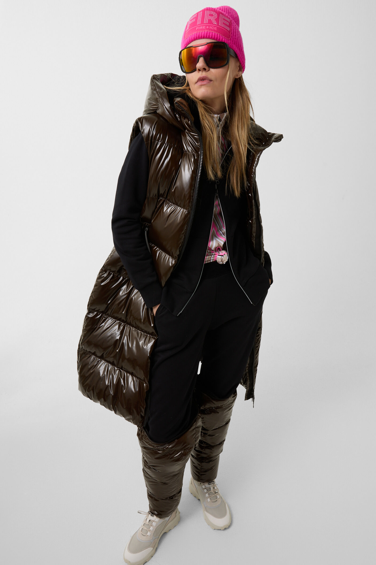 2-in1 down coat Asta Chocolate