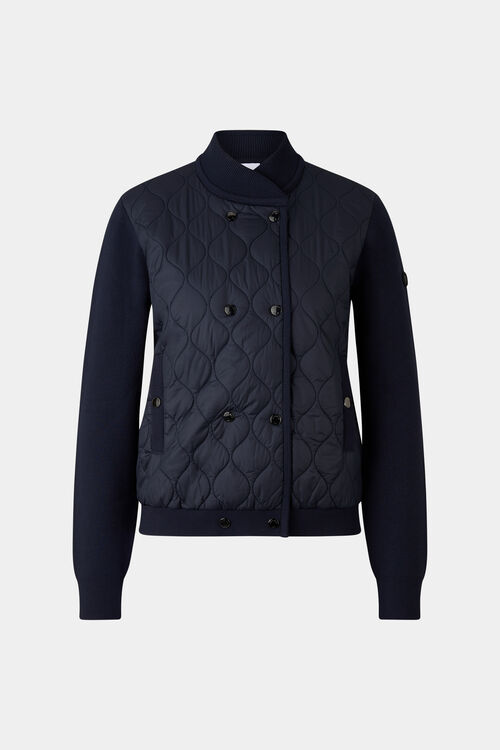 Becca hybrid knit jacket Navy blue