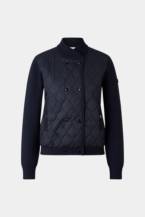 Becca hybrid knit jacket Navy blue Becca hybrid knit jacket Navy blue