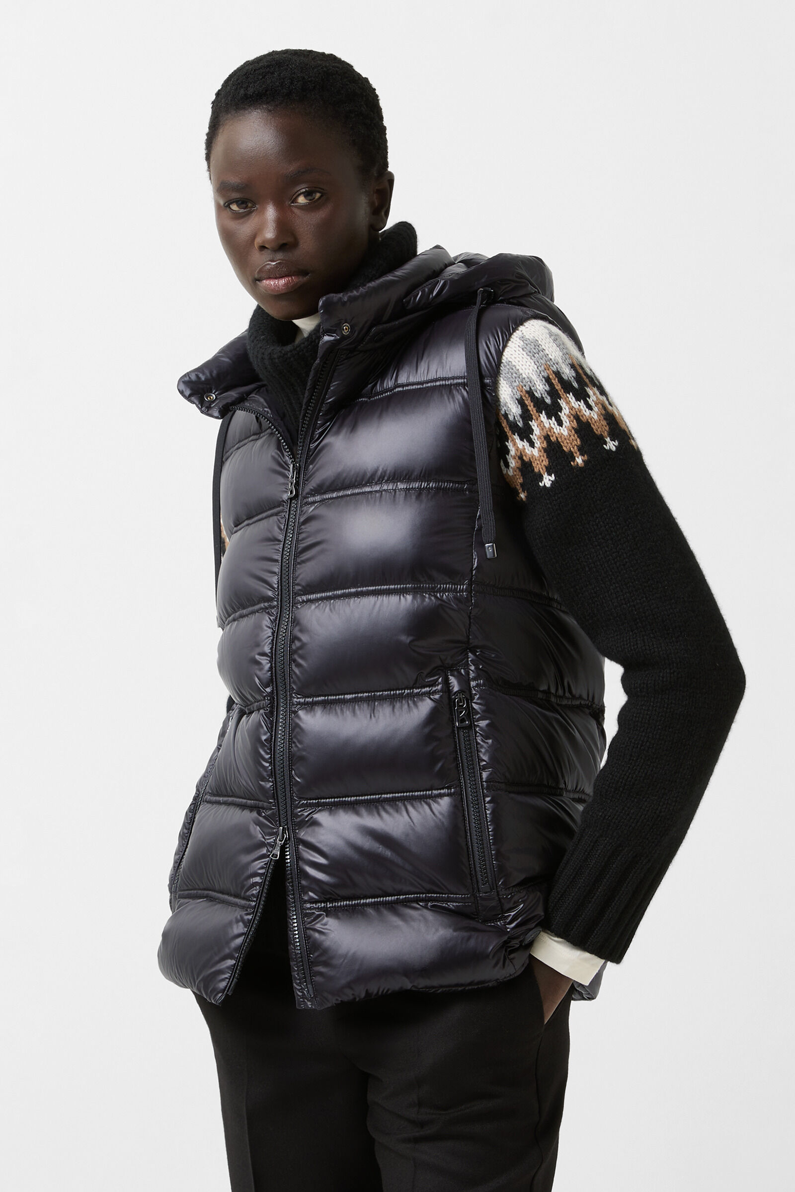 Liddy down waistcoat Black