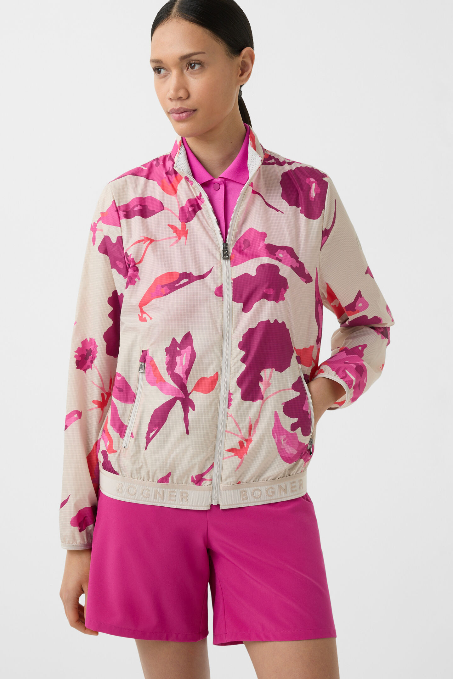 Sofie windbreaker jacket Beige/Pink