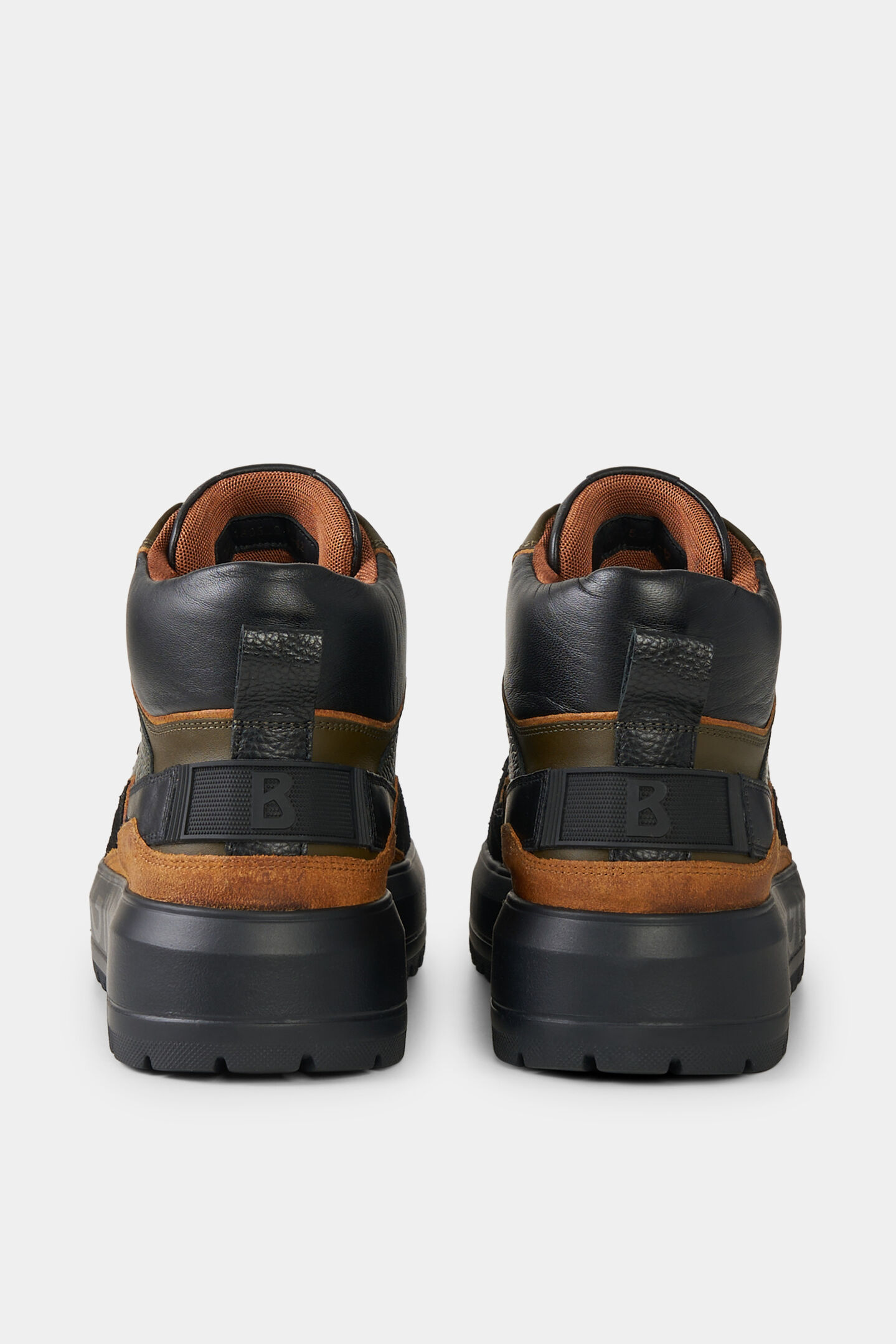 Low Boots Antwerp Black/cognac/olive green