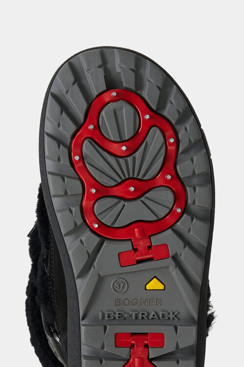 Snow Boots Chamonix mit Spikes Schwarz