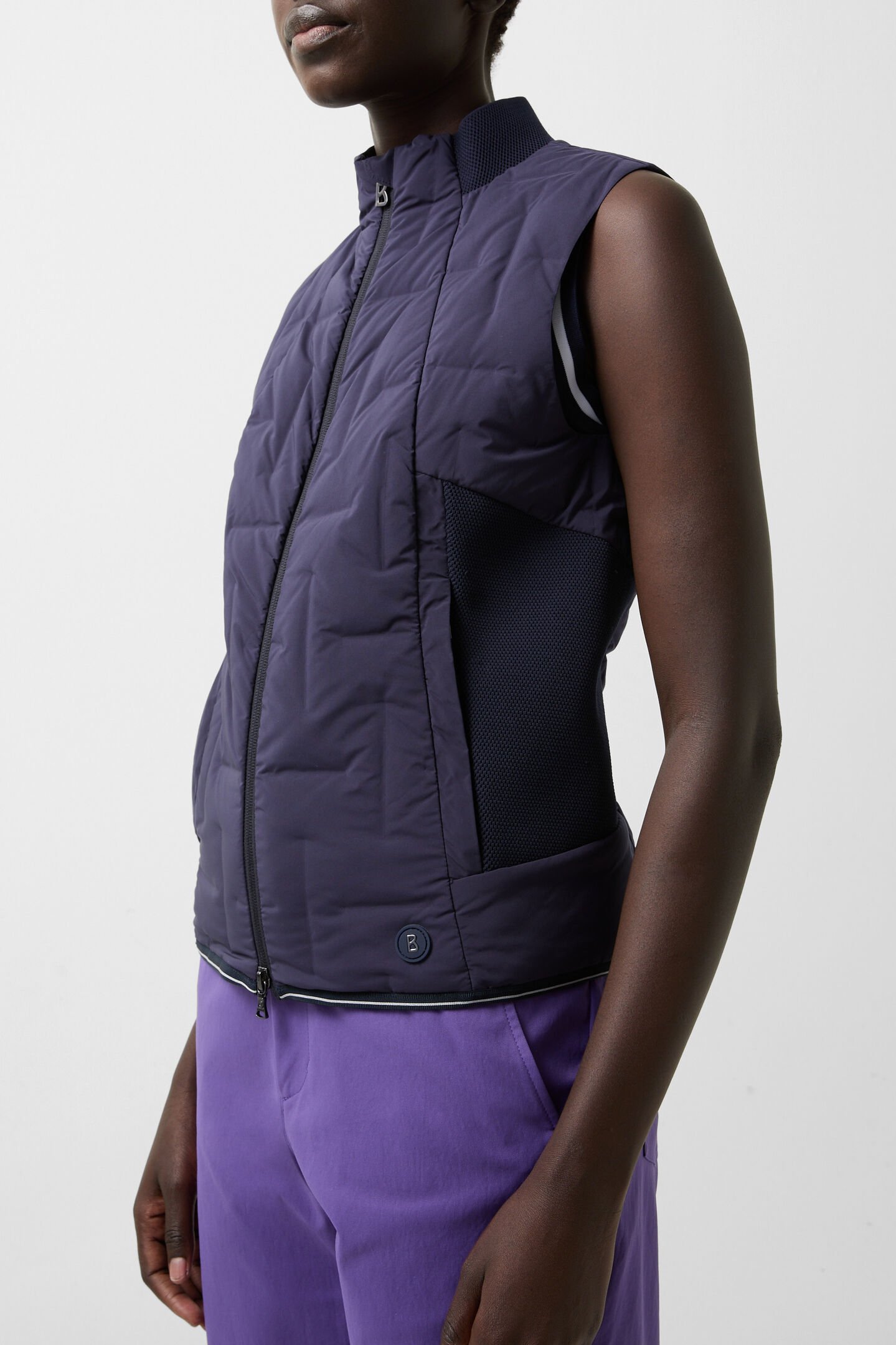 Sia lightweight down waistcoat Navy blue