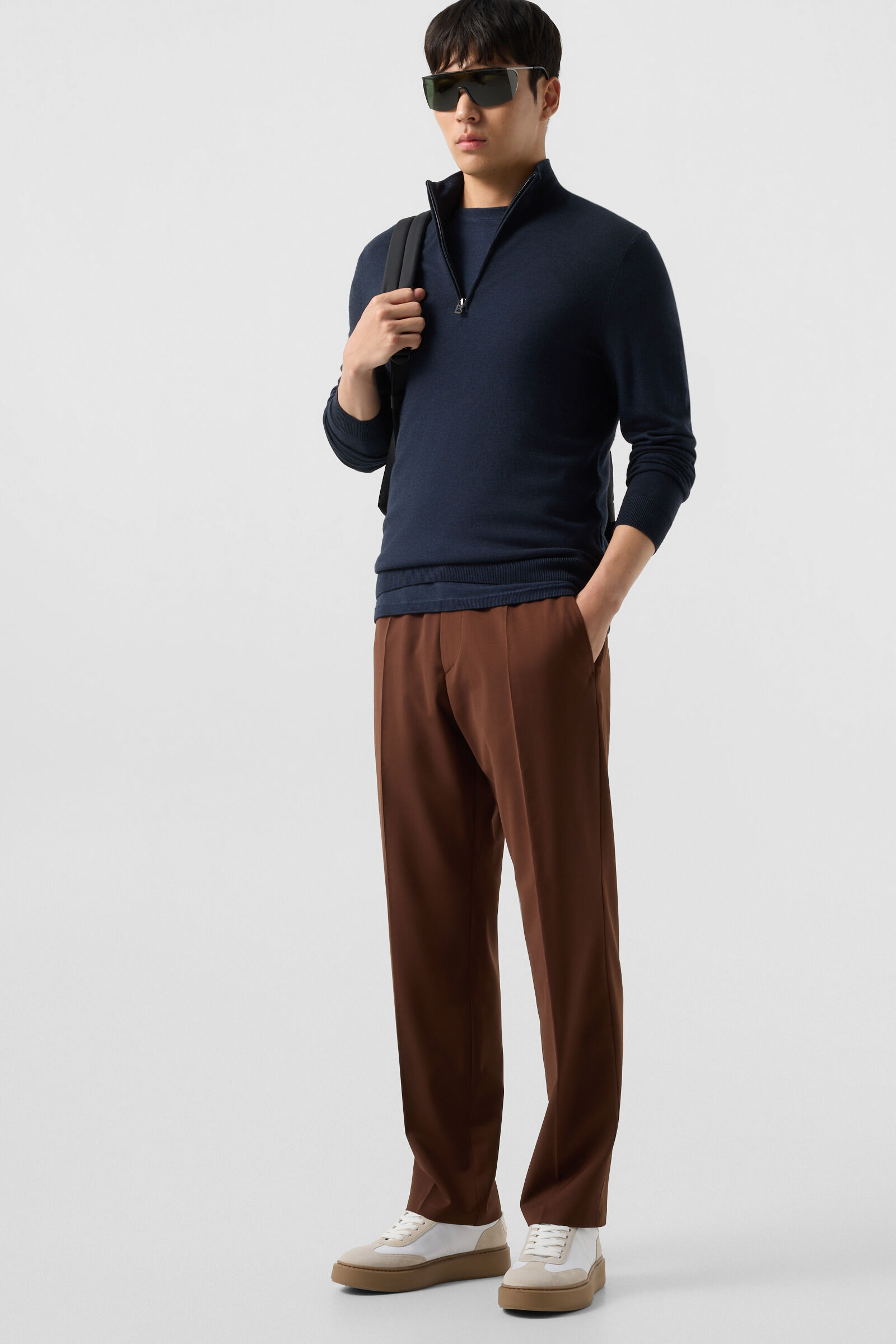 Merino Troyer Ouri Navy blue