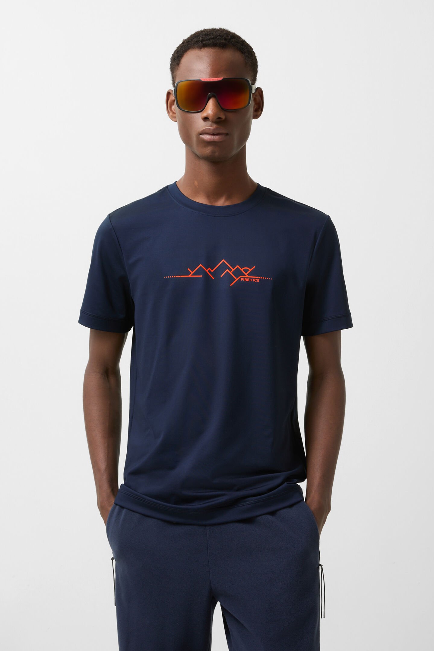 T-shirt Straight Dark blue
