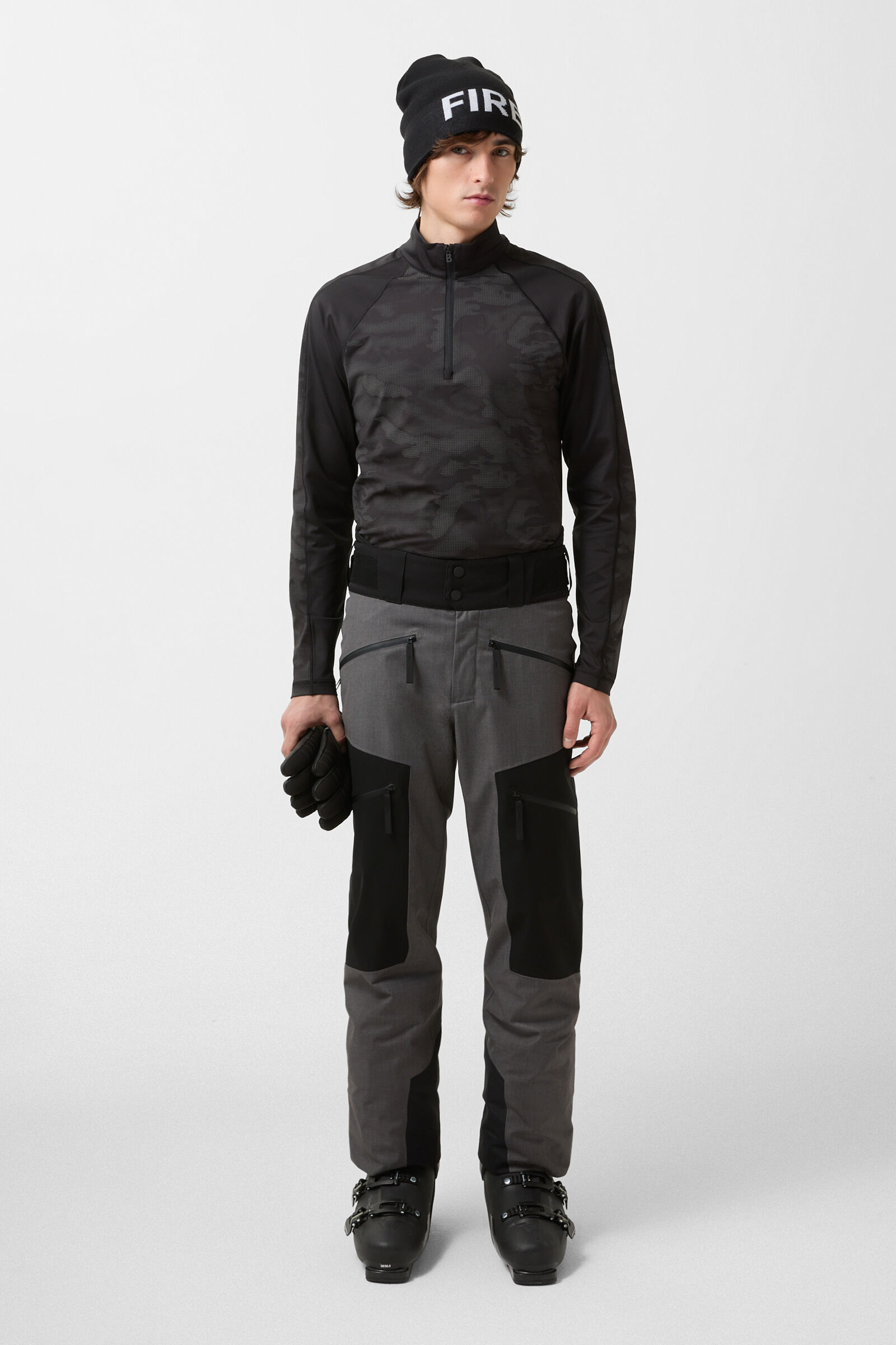 Felton ski trousers Grey/black