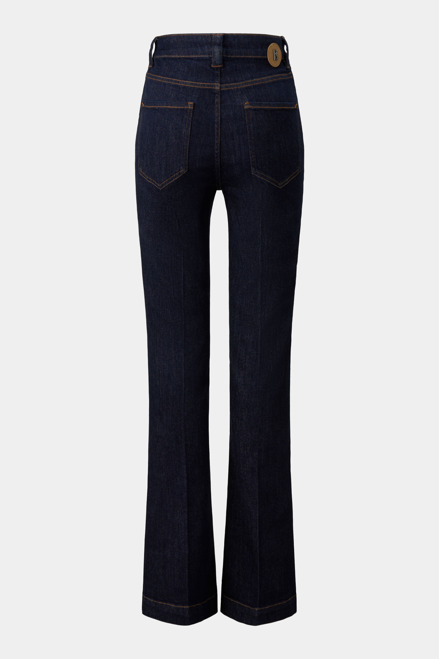 Flared Fit Jeans Devin Dark Denim Blue