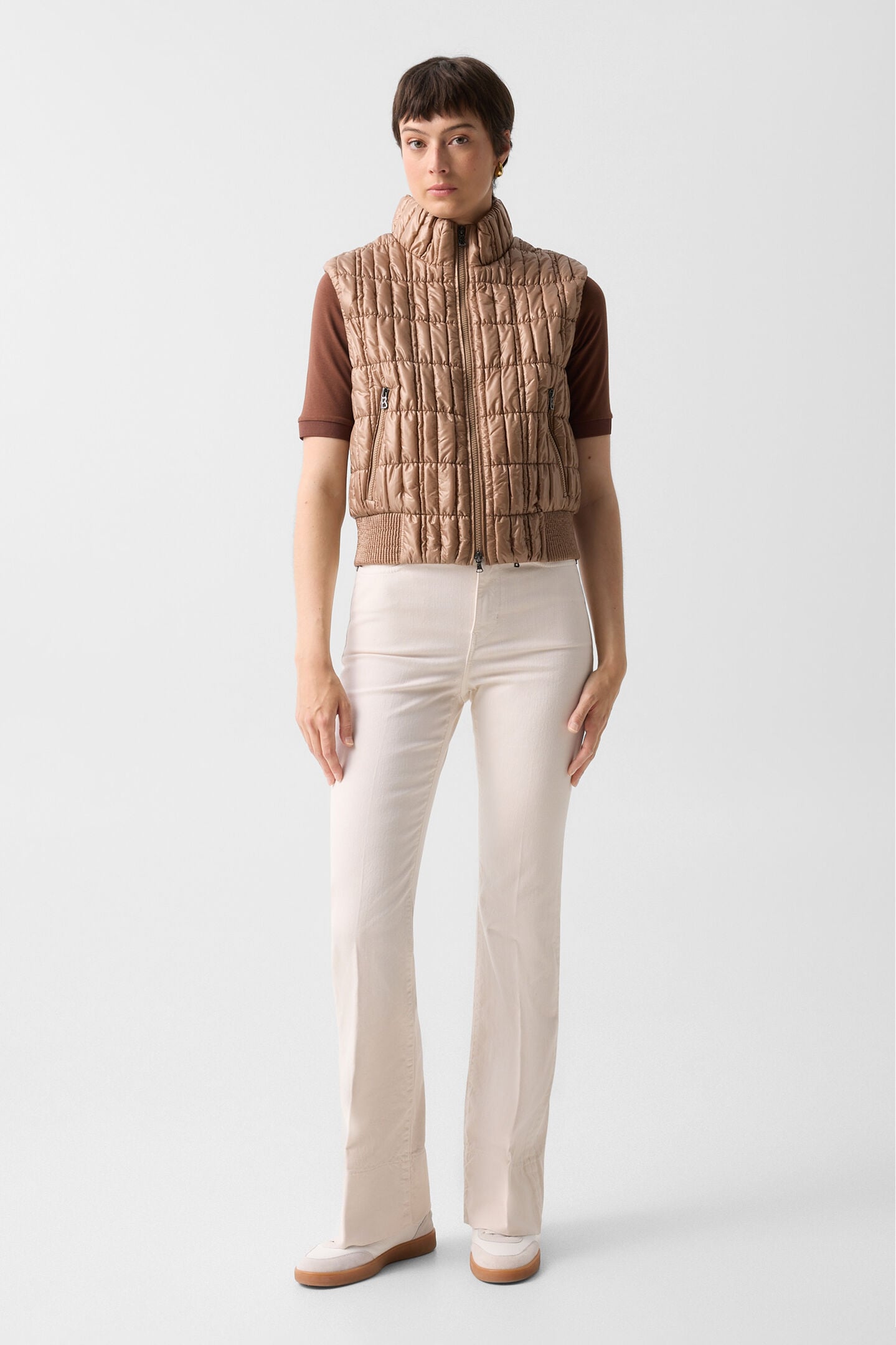 Flared fit jeans Devin Cream