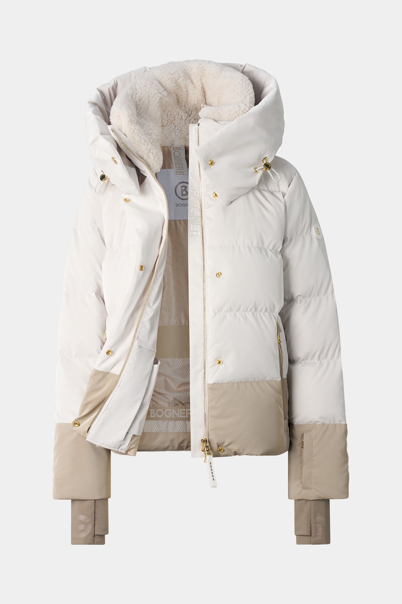 Ski-Daunenjacke Naia Off-White