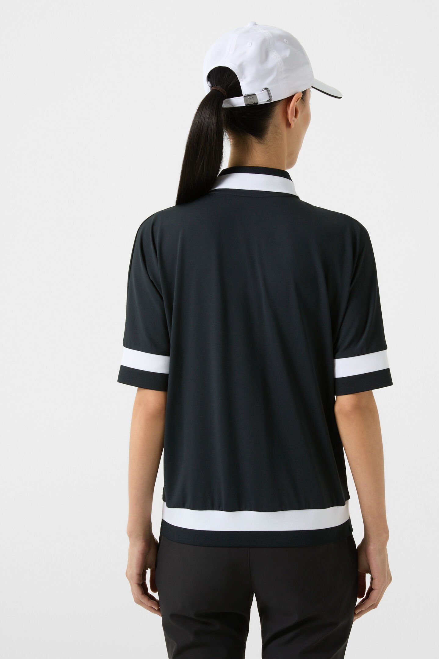Andrina functional short-sleeved top Black