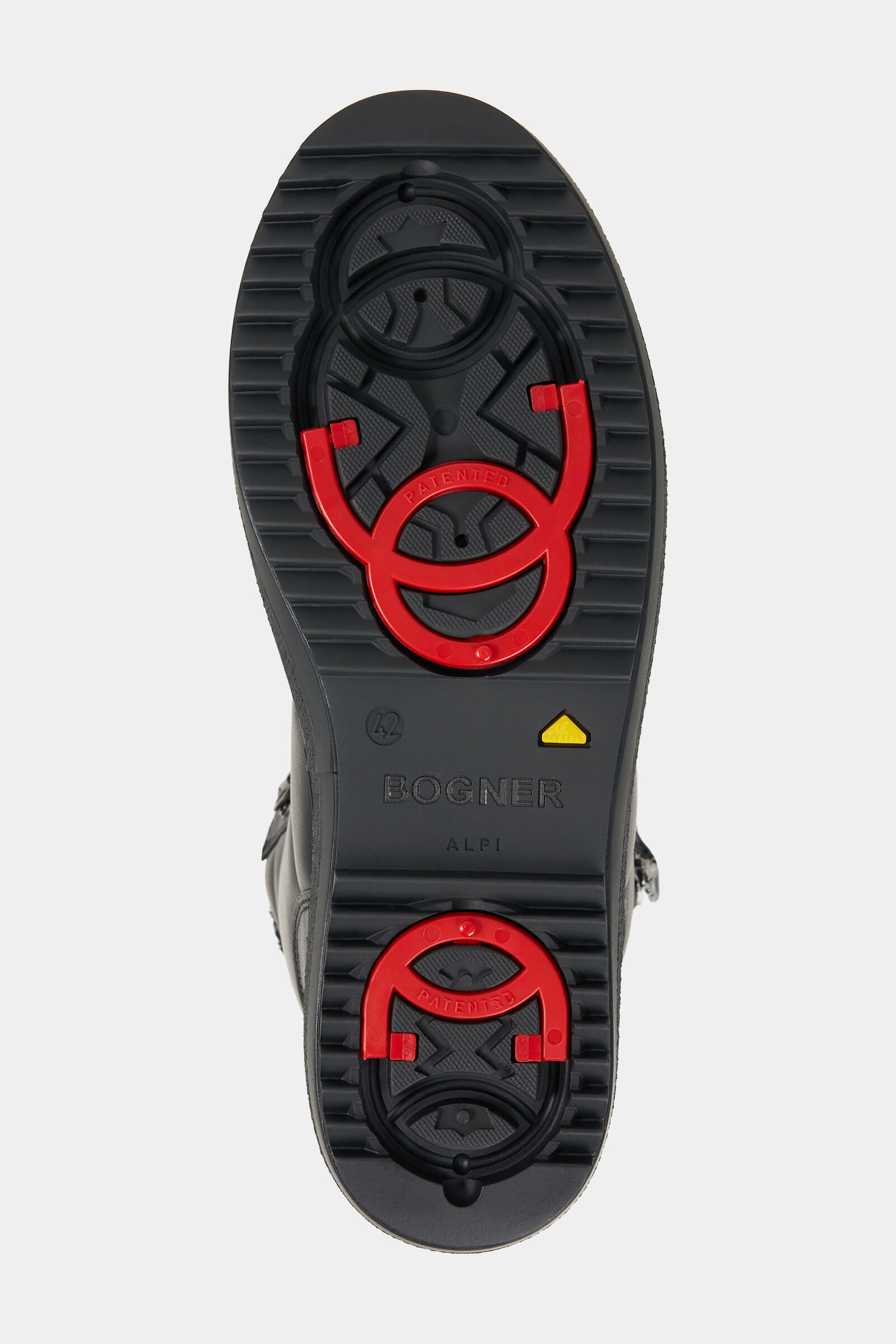 Mid Boots Anchorage with spikes Black