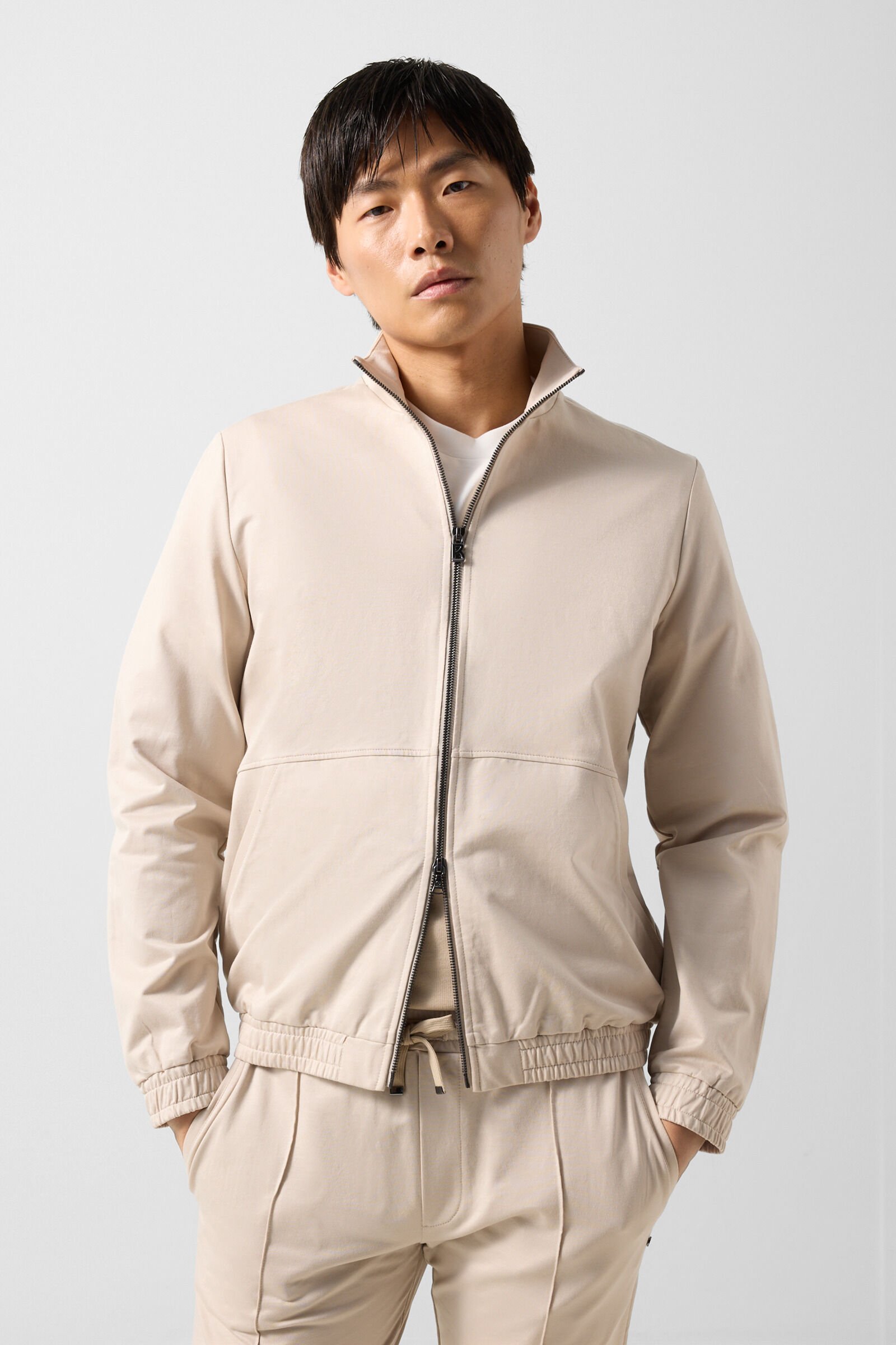 Rupert jersey jacket Sand