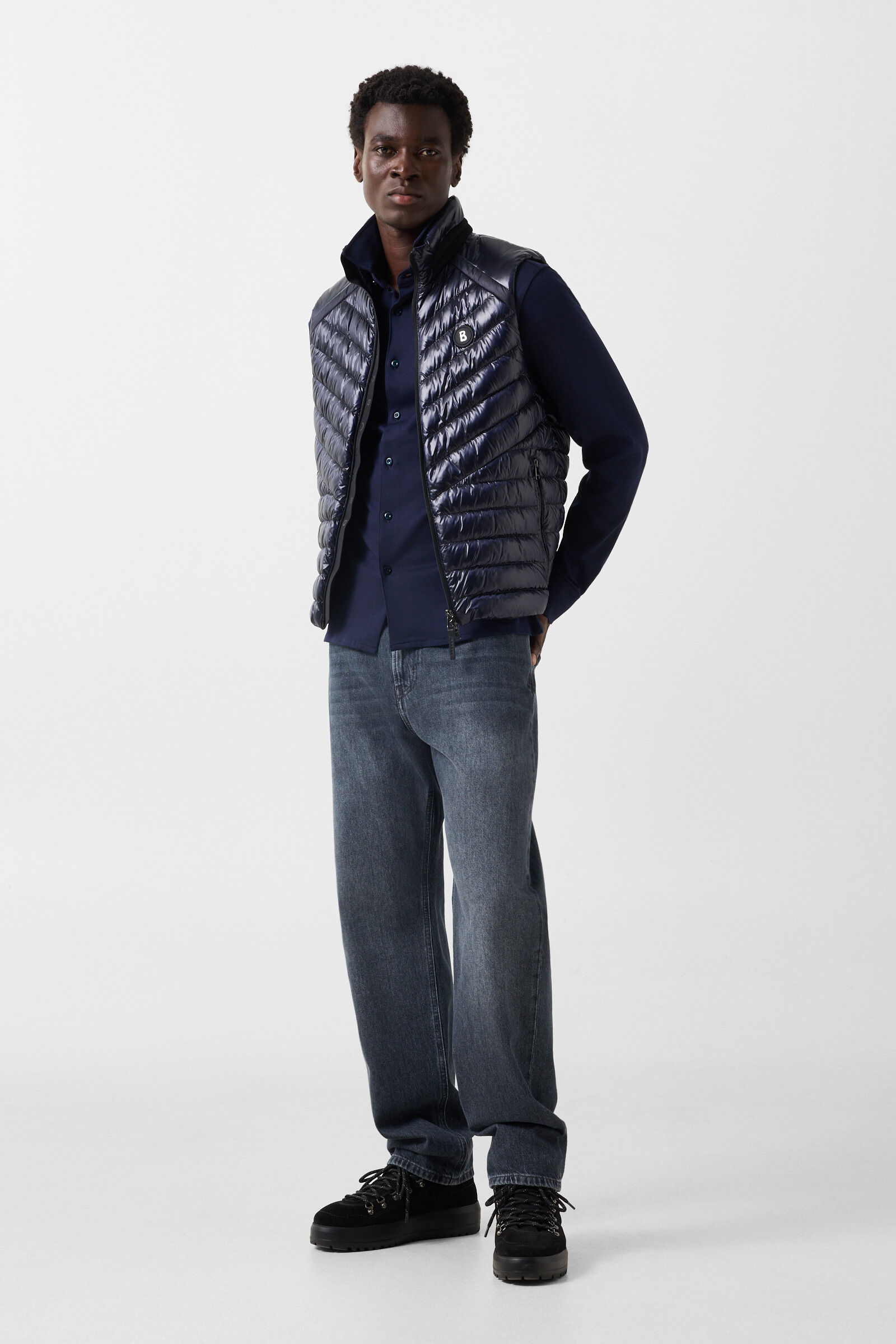Franz cotton shirt Navy