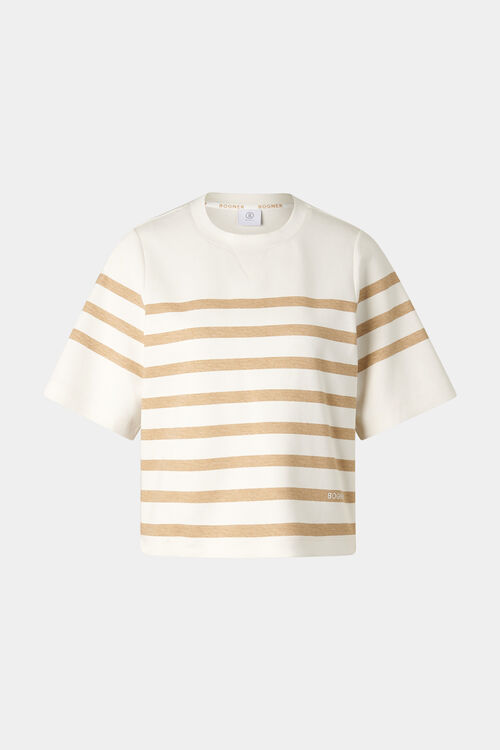 Shirt Stacey Off-White/Hellbraun