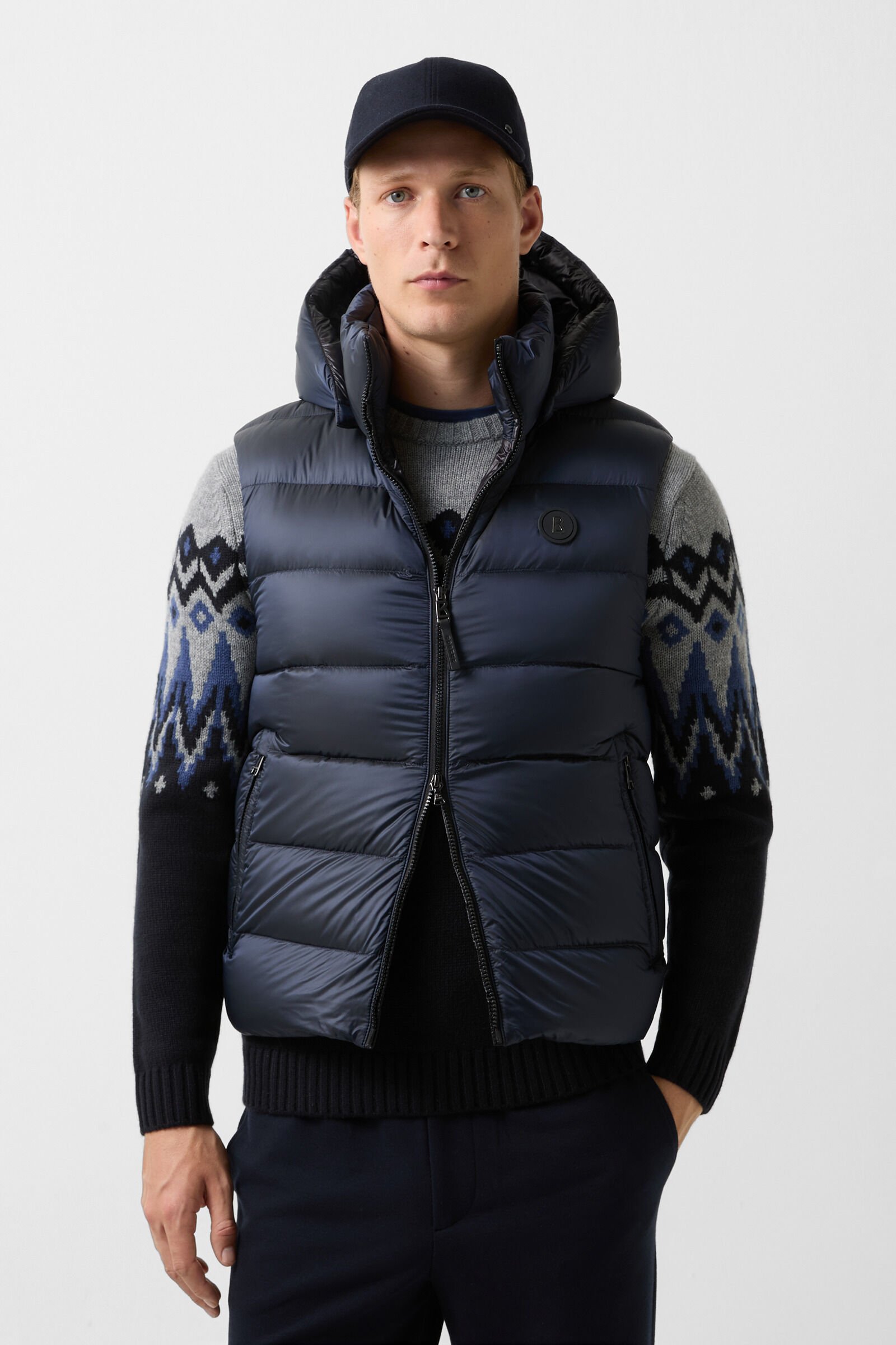 Holger donsgilet Donkerblauw