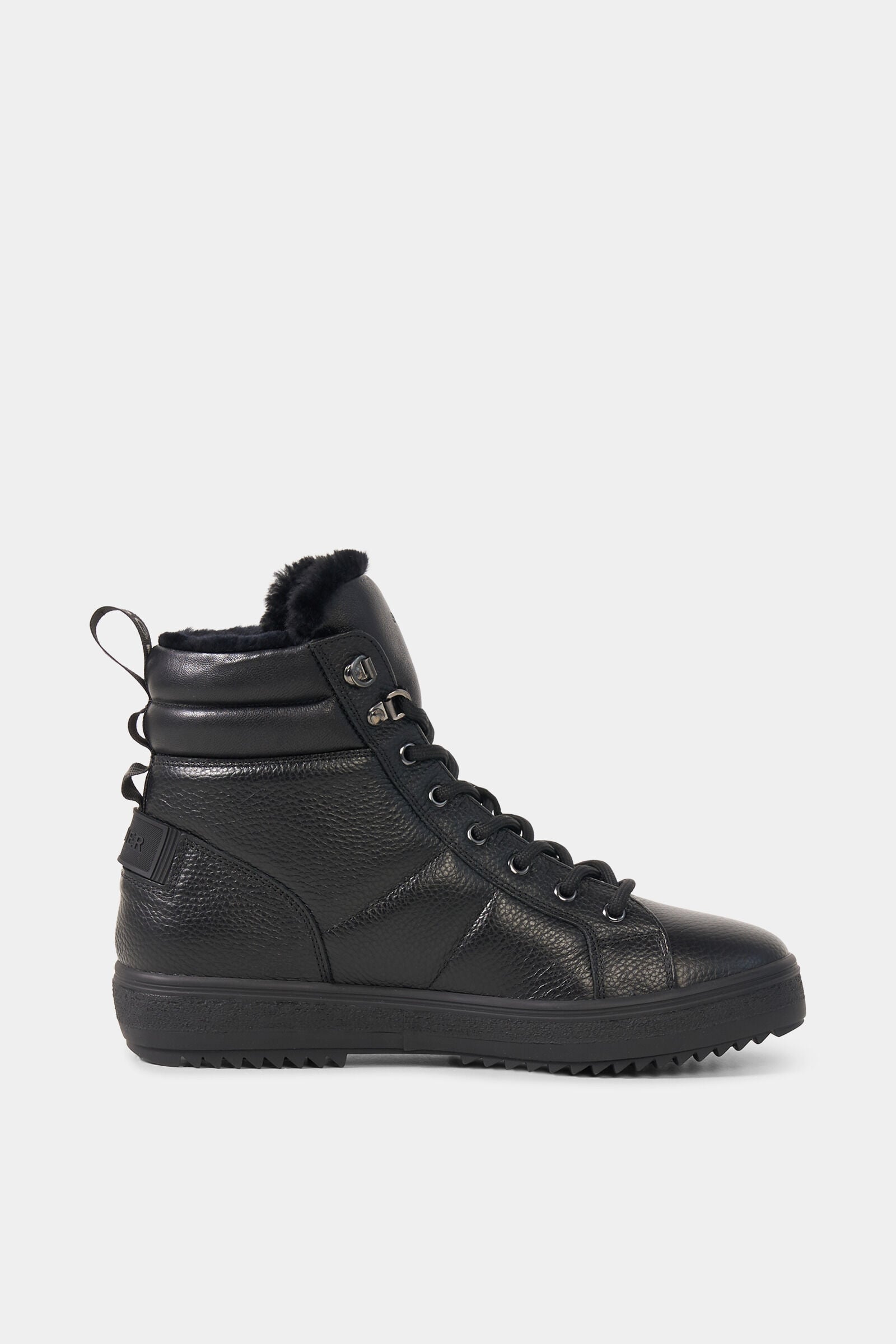 Anchorage lace-up boots with spikes Black
