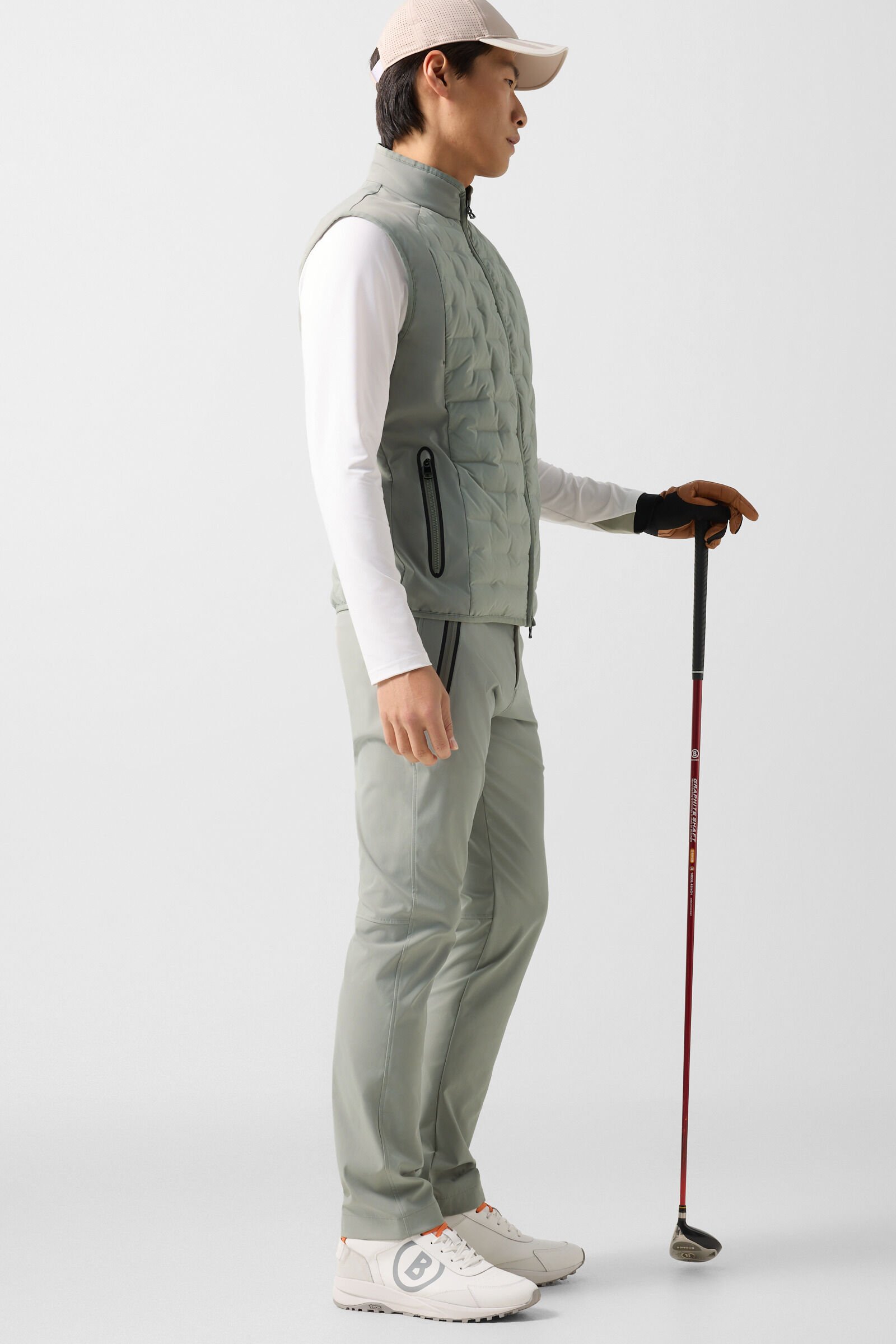 Dane hybrid waistcoat Eucalyptus