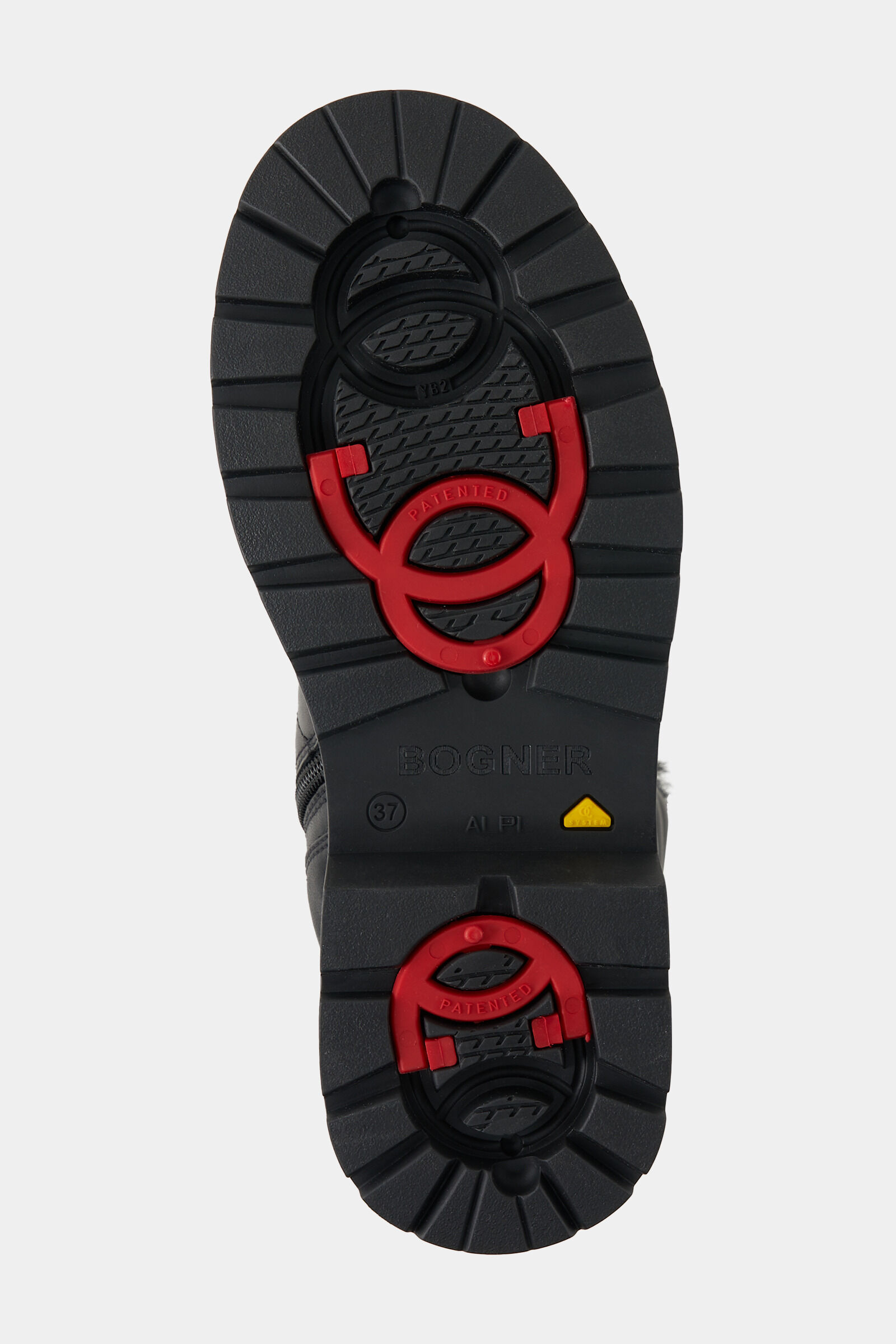 Mid boots St.Moritz with spikes Black