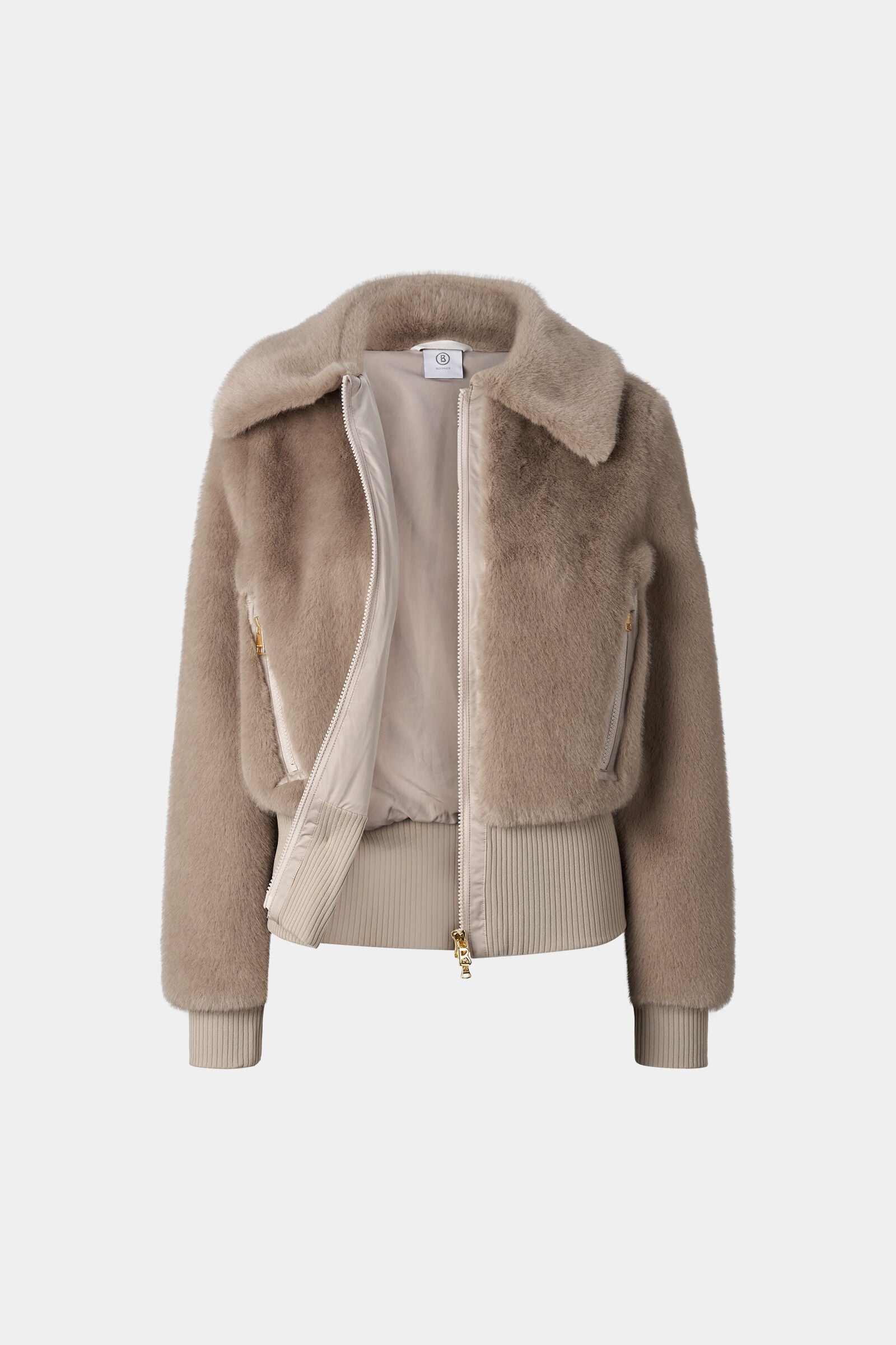 Jolyna faux fur jacket Camel