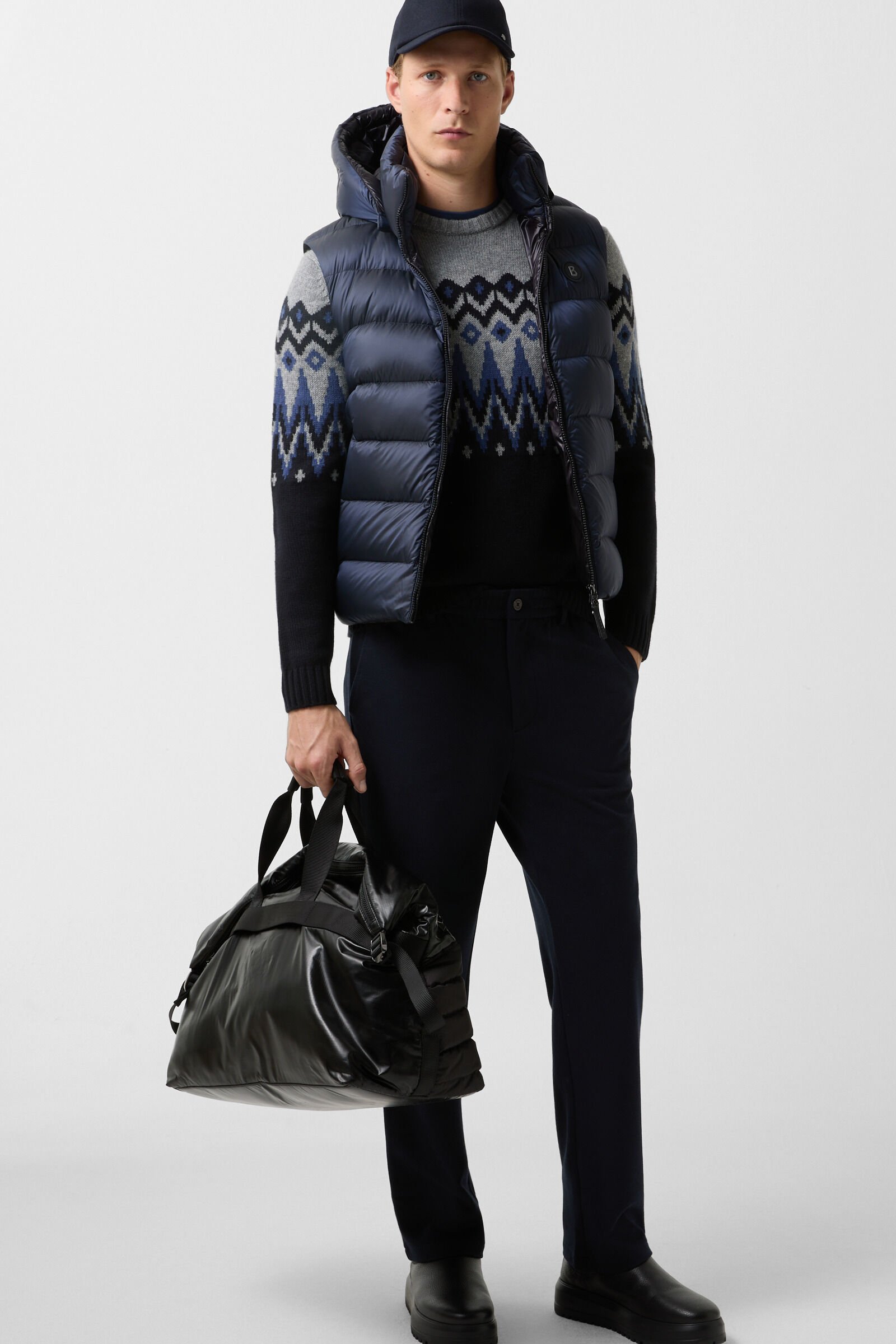Holger donsgilet Donkerblauw