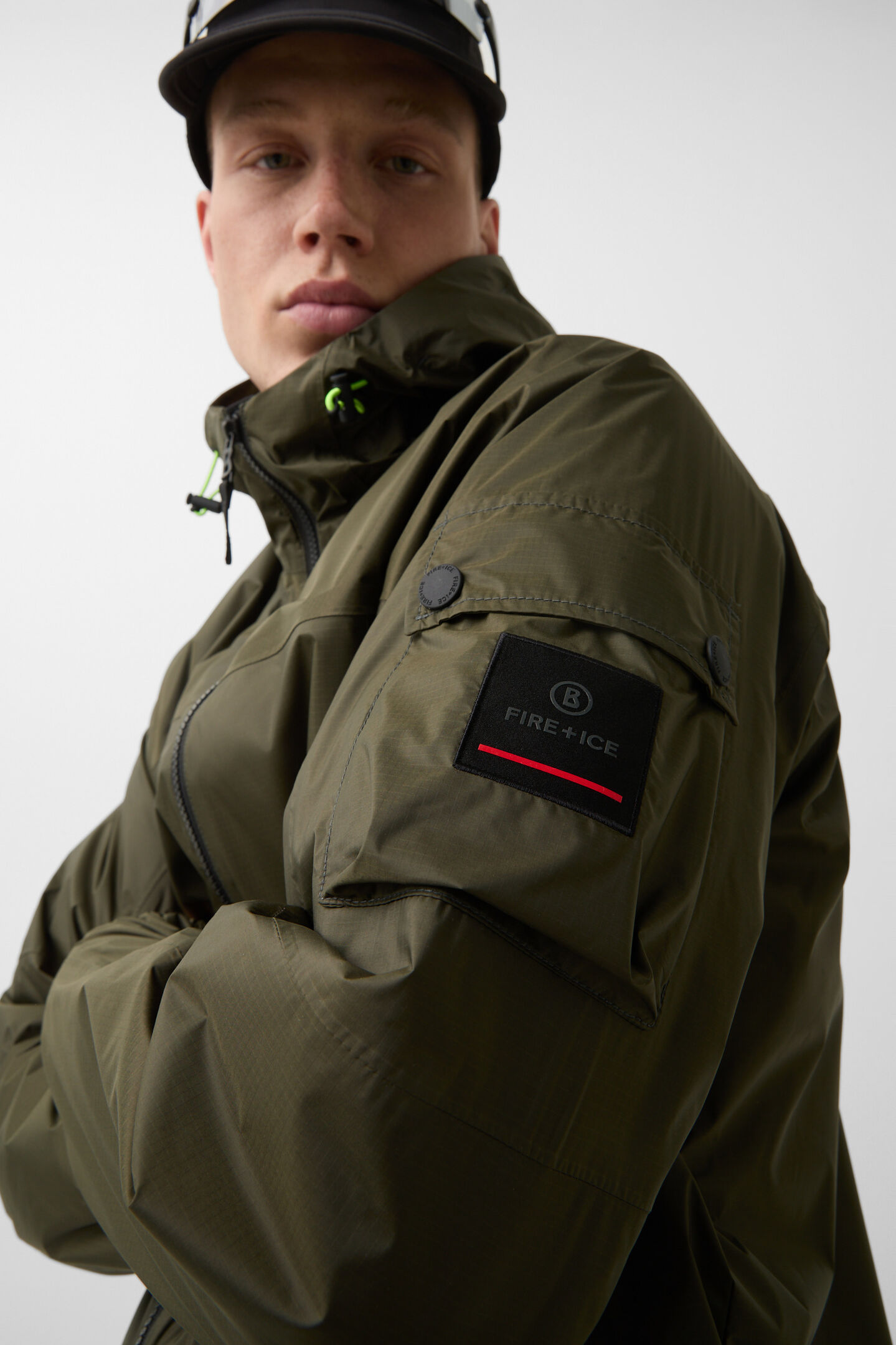 Veste technique Justin Vert olive